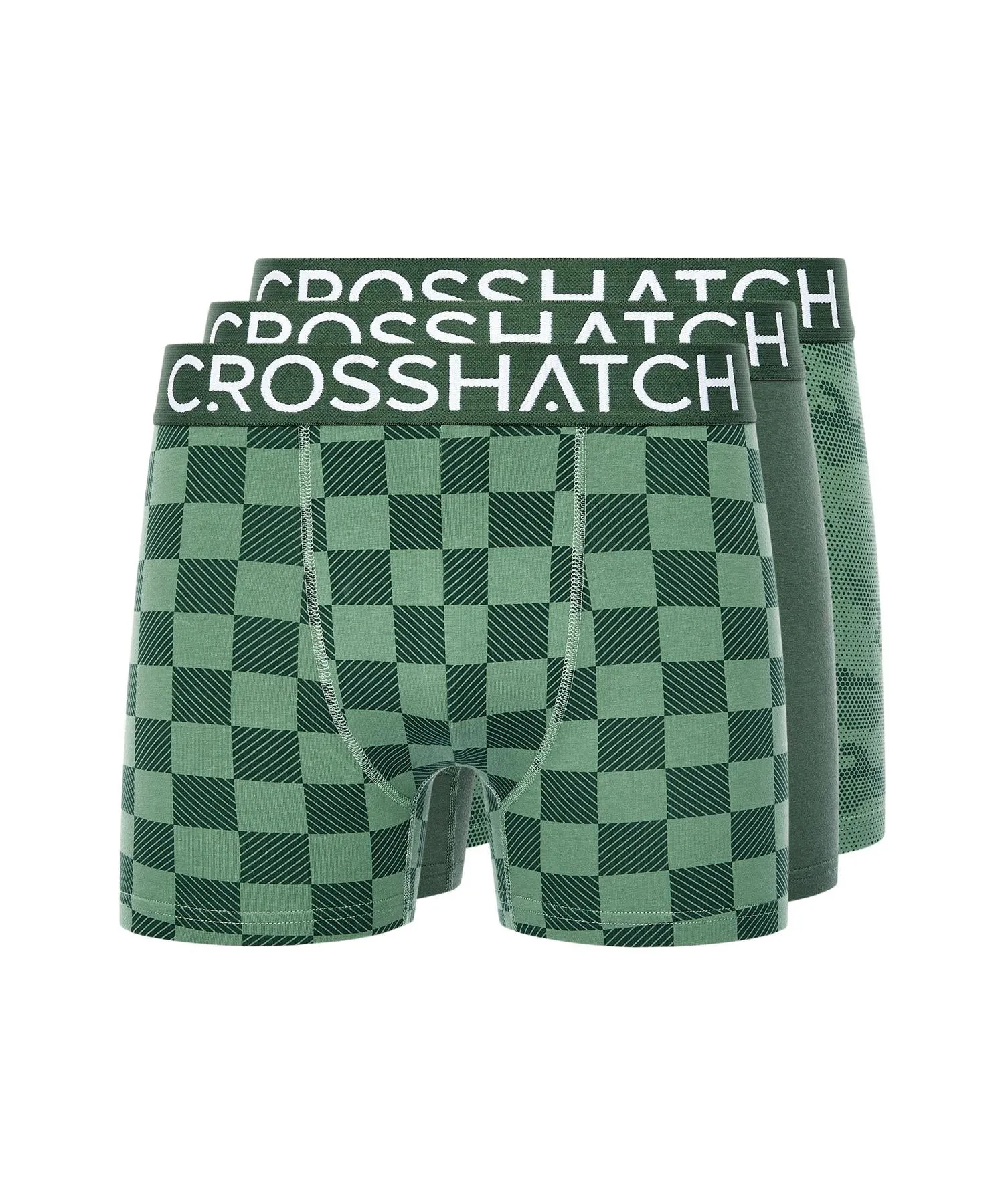 Mens Bresler Boxers 3pk Green sold by Brand Corner