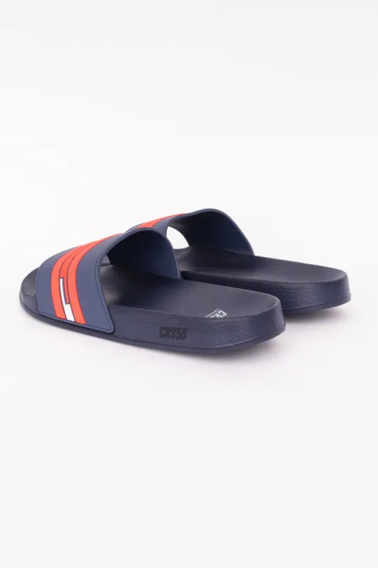Mentella Sliders Navy/Red sold by Brand Corner