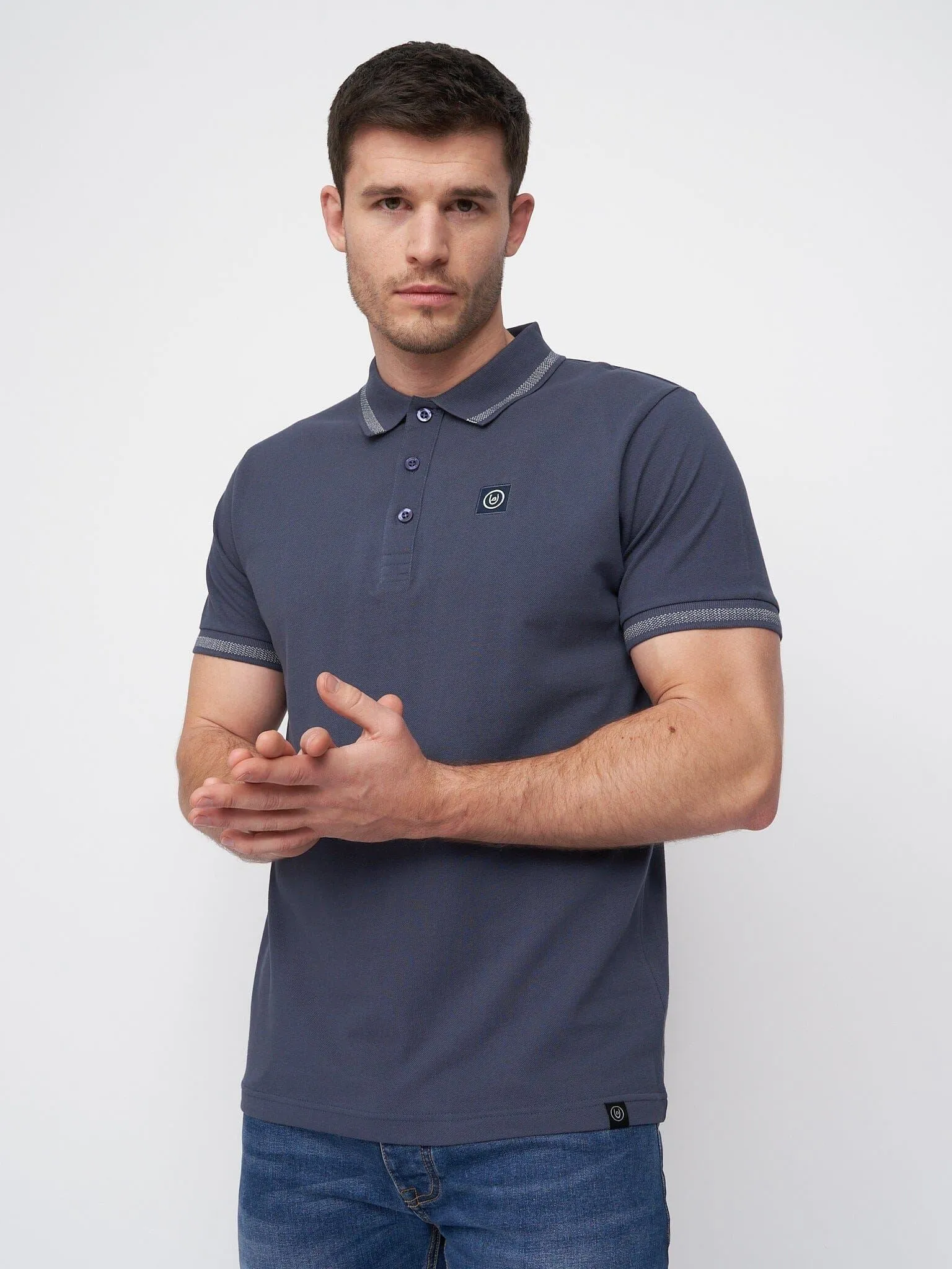 Feltar Polo Mid Blue sold by Brand Corner