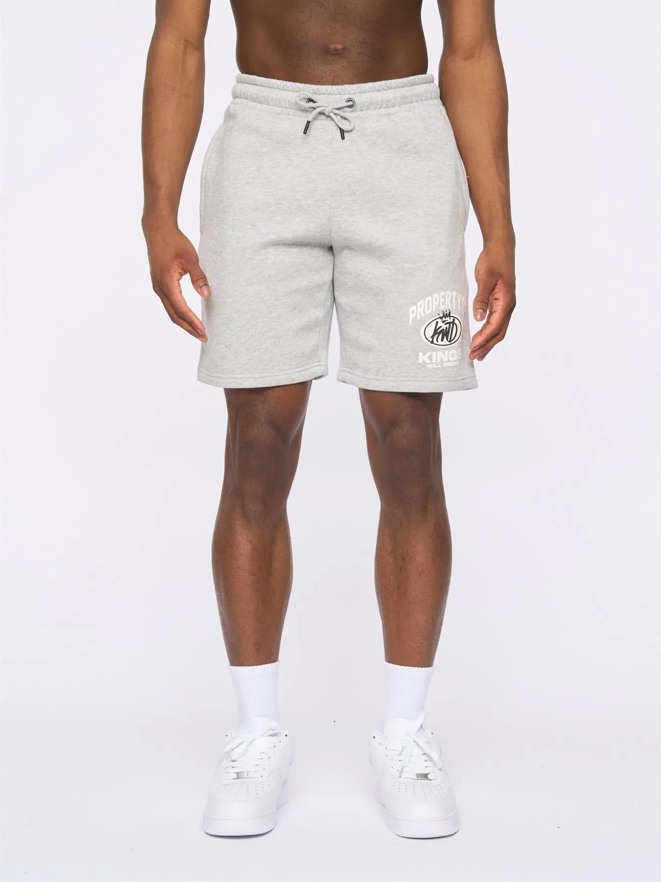 Mens Prop Jog Shorts Grey Marl sold by Brand Corner