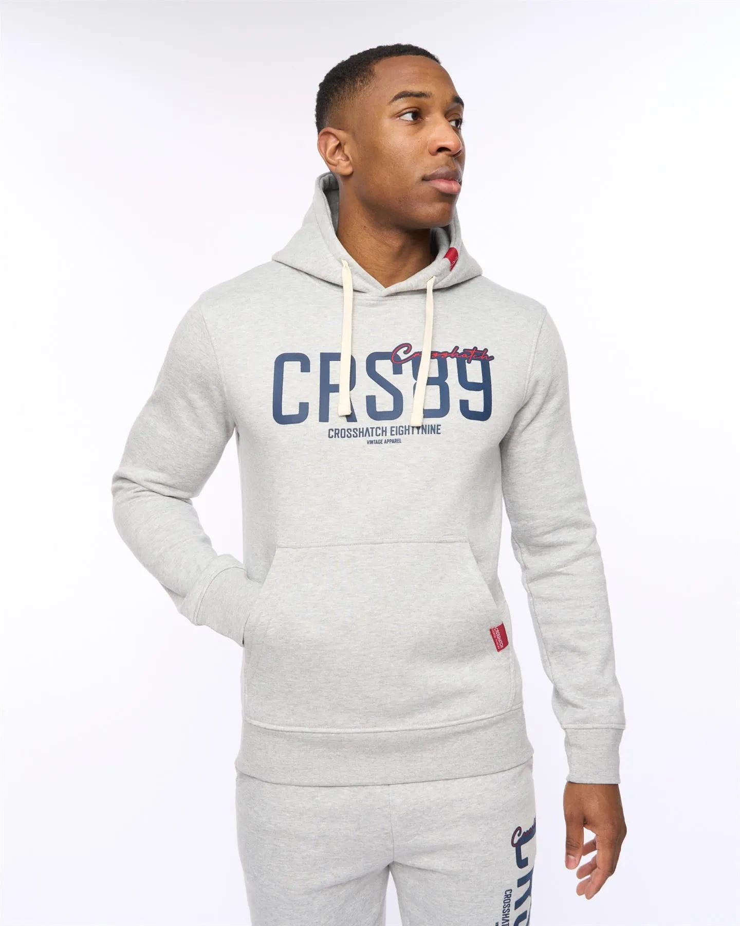 Mens Ellsworth Hoodie Grey Marl sold by Brand Corner