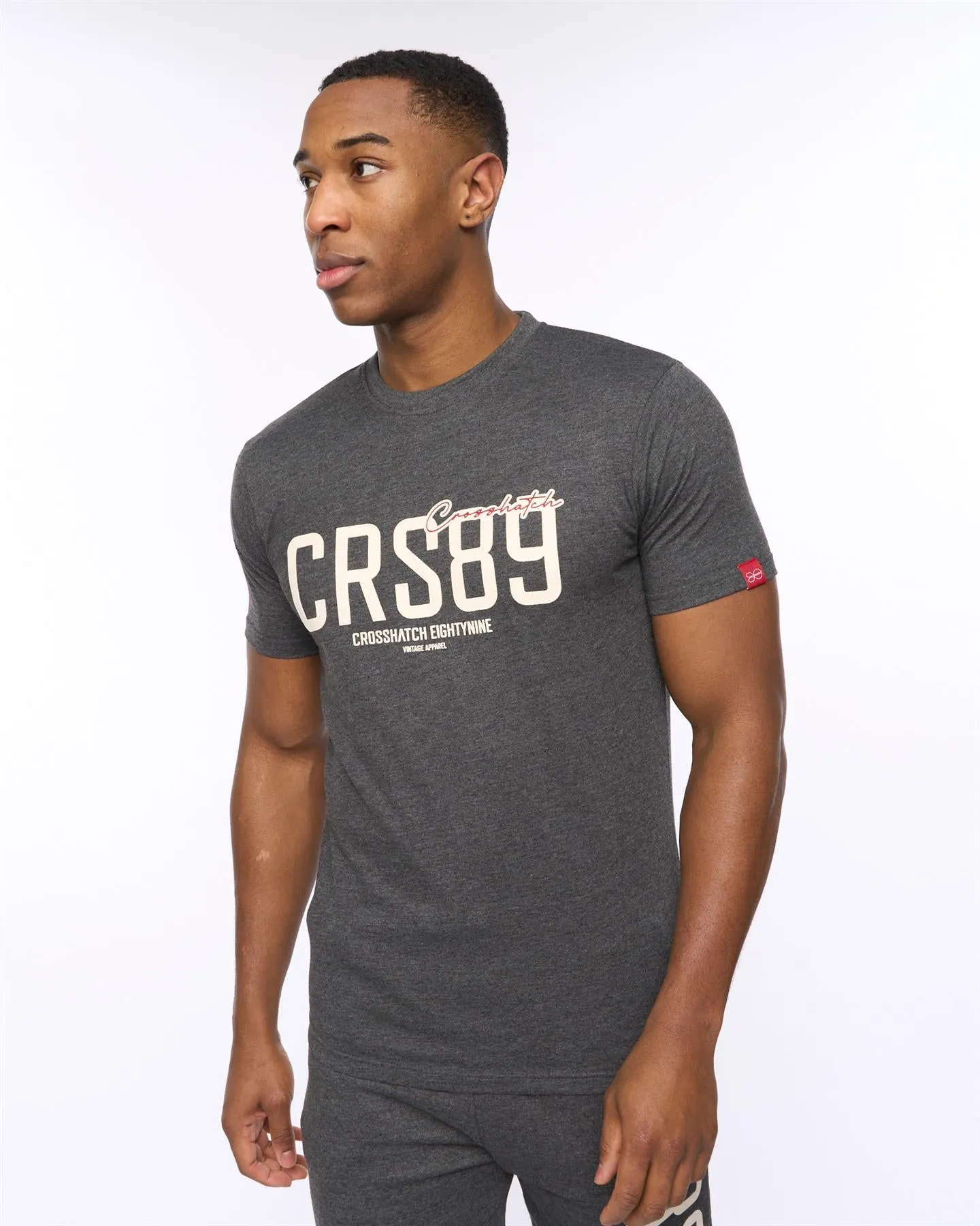 Mens Ellsworth T-Shirt Charcoal Marl sold by Brand Corner