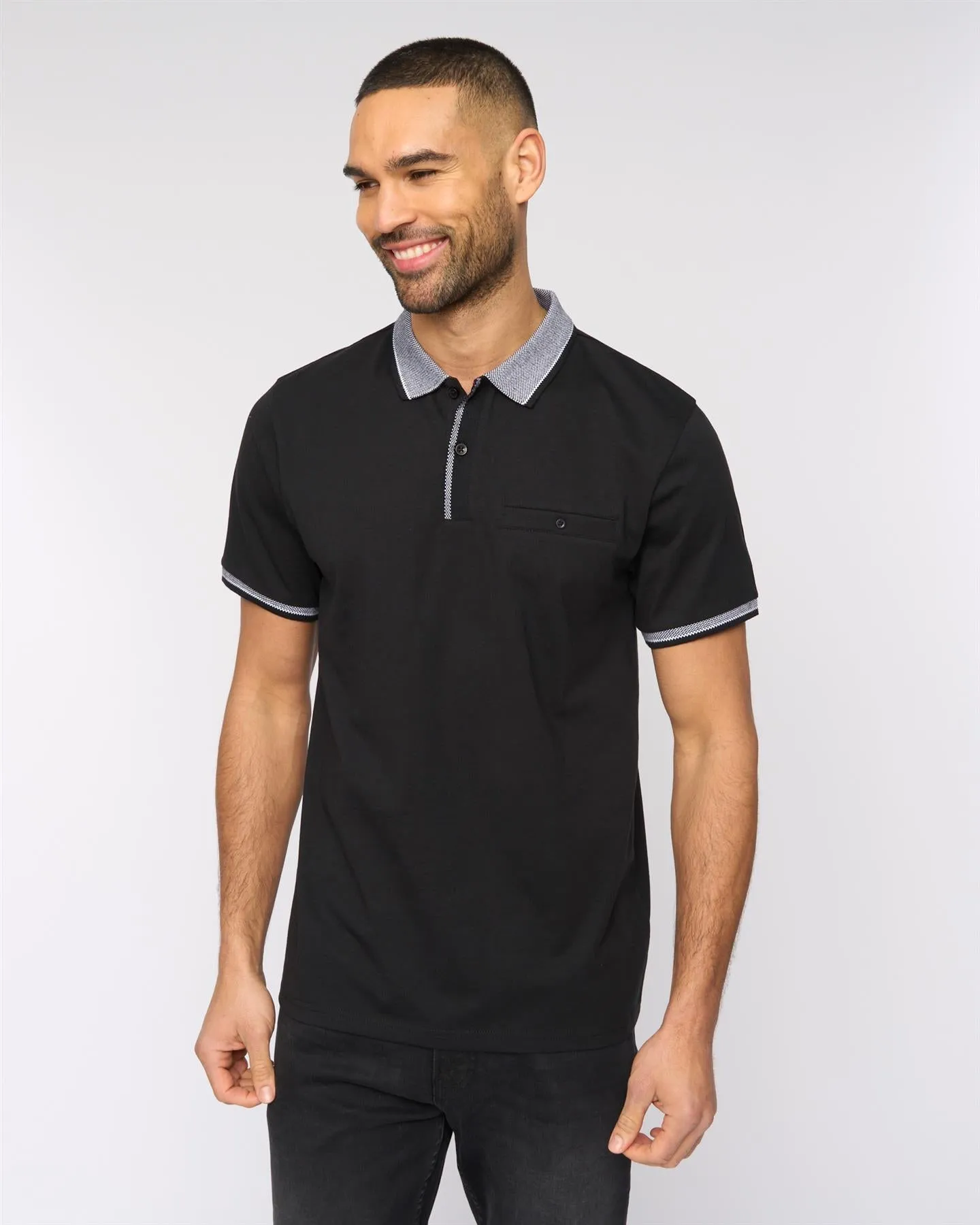 Mens Eastbrook Polo Black sold by Brand Corner