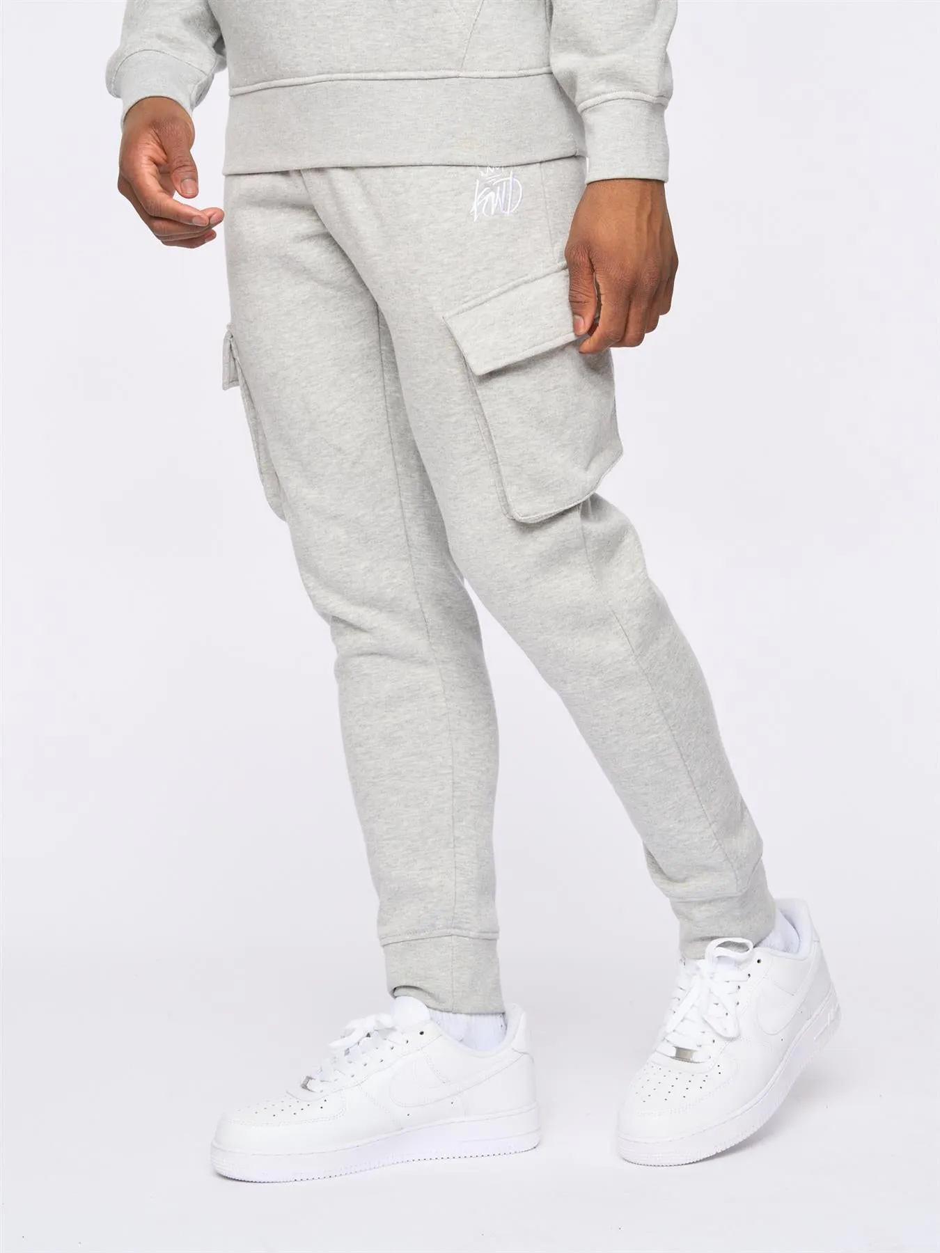Mens Crosby 2.0 Cargo Joggers Grey Marl sold by Brand Corner product image thumbnail 2