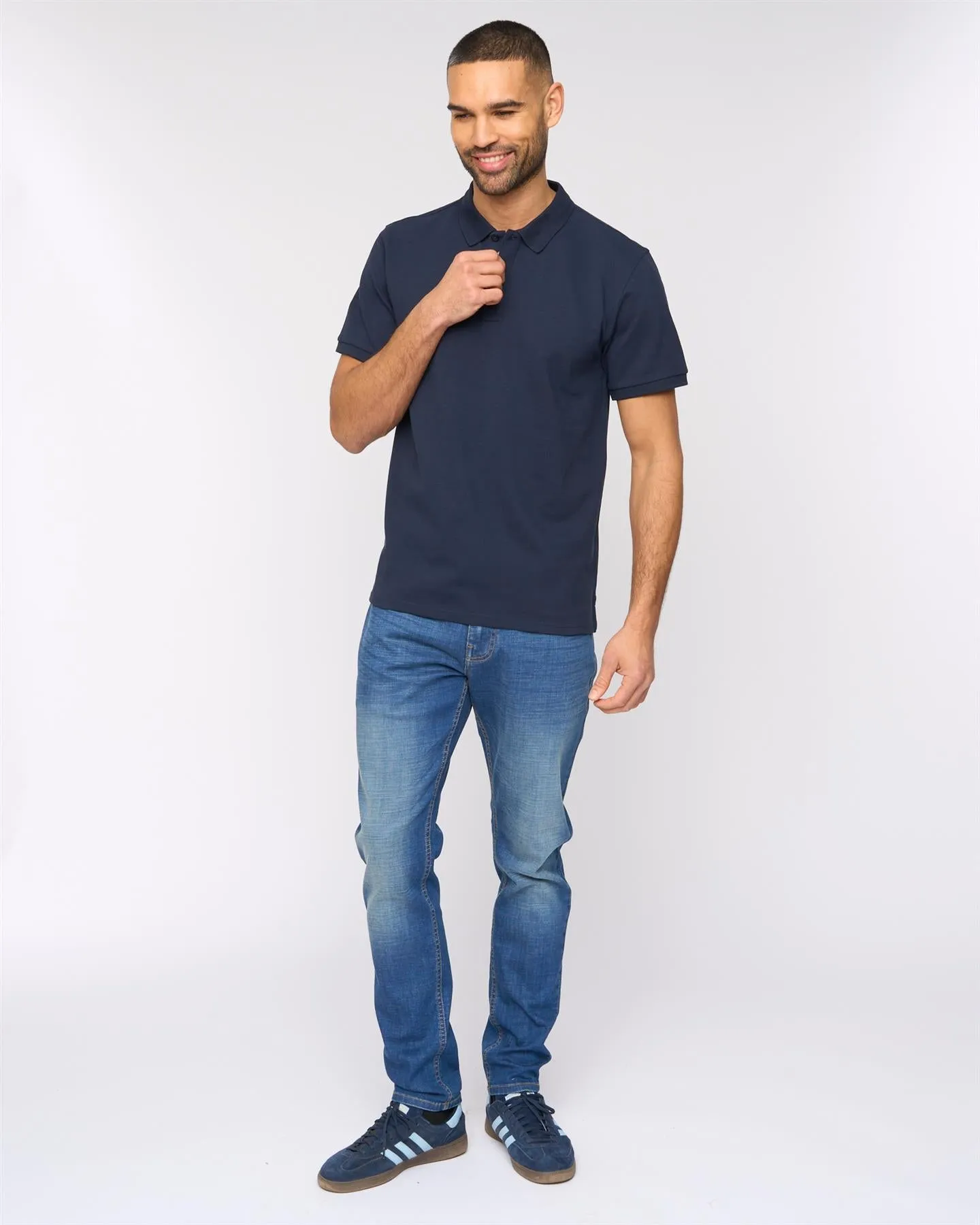 Mens Morwell Polo Navy sold by Brand Corner product image thumbnail 3