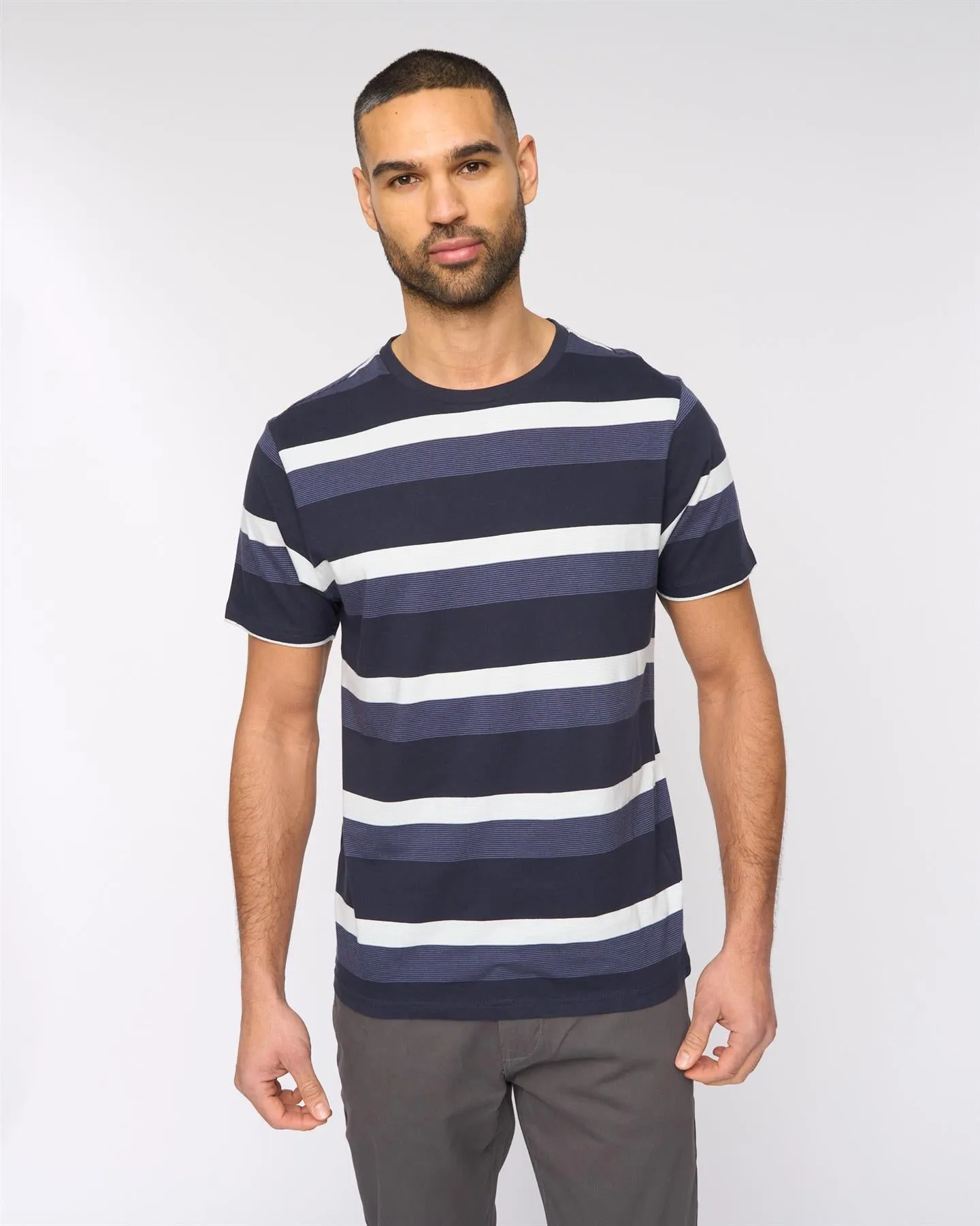 Mens Sherston T-Shirt Navy sold by Brand Corner
