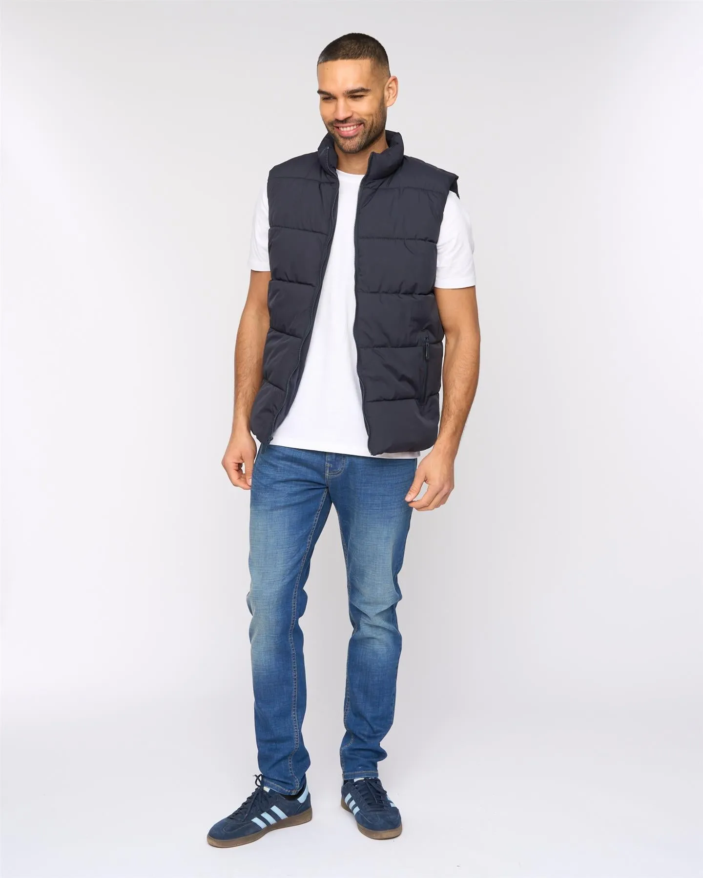 Mens Stanten Puffer Gilet Navy sold by Brand Corner product image thumbnail 4