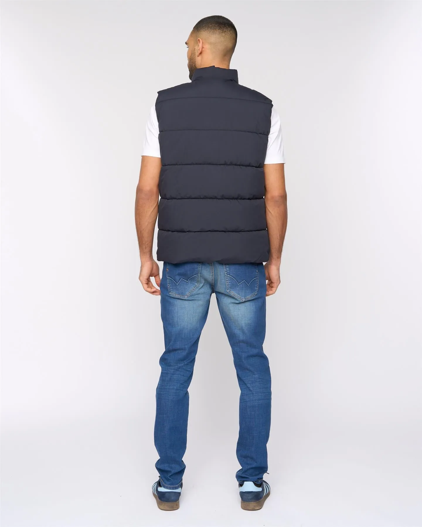 Mens Stanten Puffer Gilet Navy sold by Brand Corner product image thumbnail 5