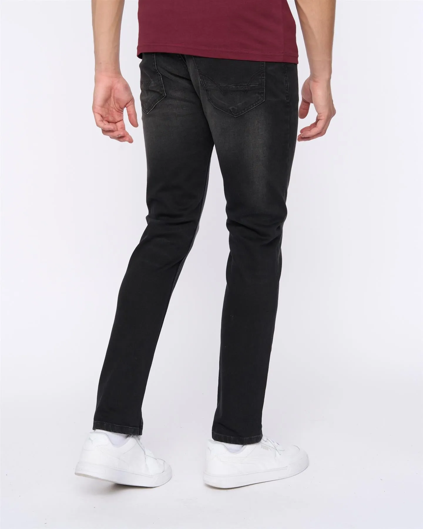 Mens Overburg Slimmer Fit Jeans Black sold by Brand Corner product image thumbnail 5