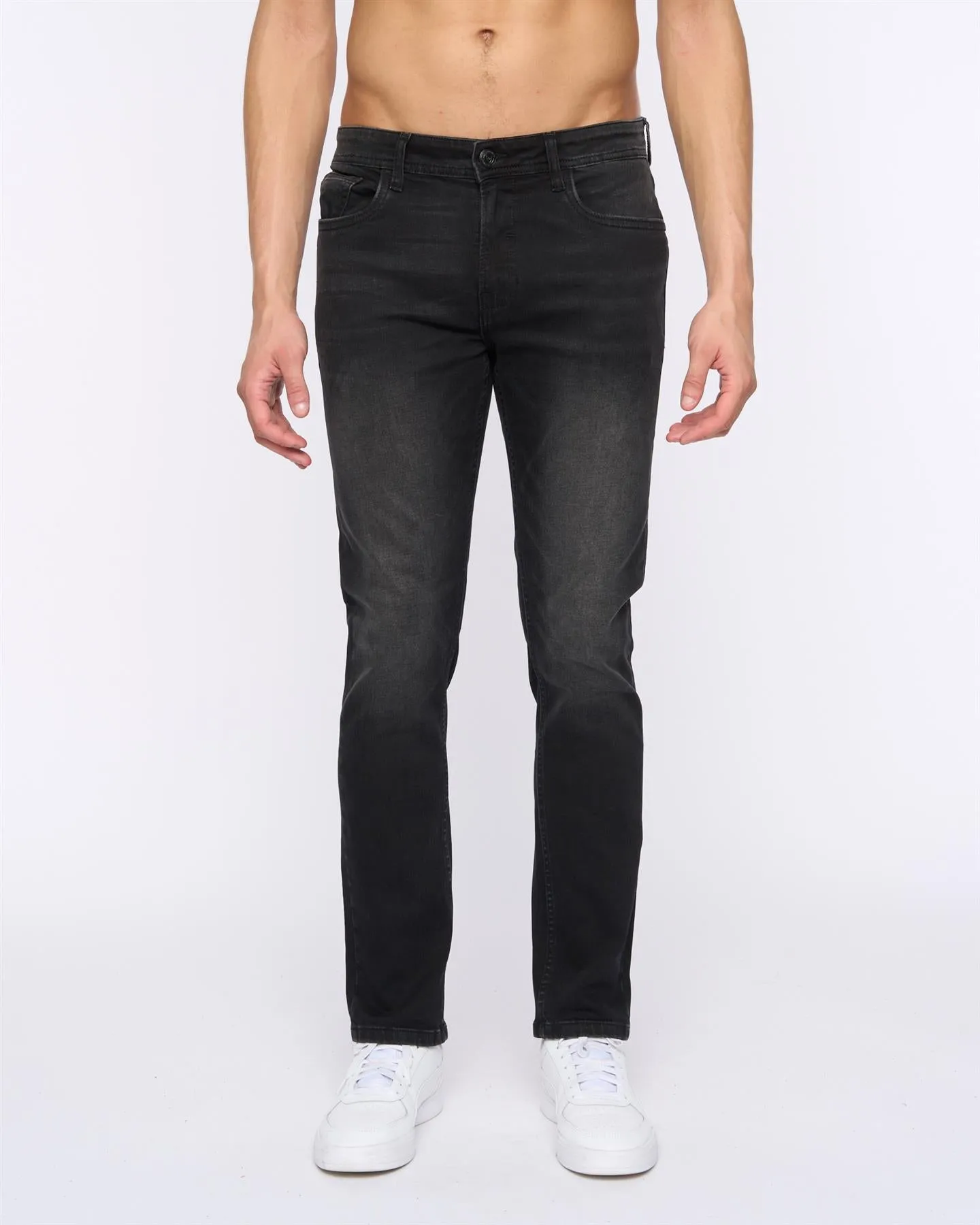 Mens Overburg Slimmer Fit Jeans Black sold by Brand Corner product image thumbnail 3