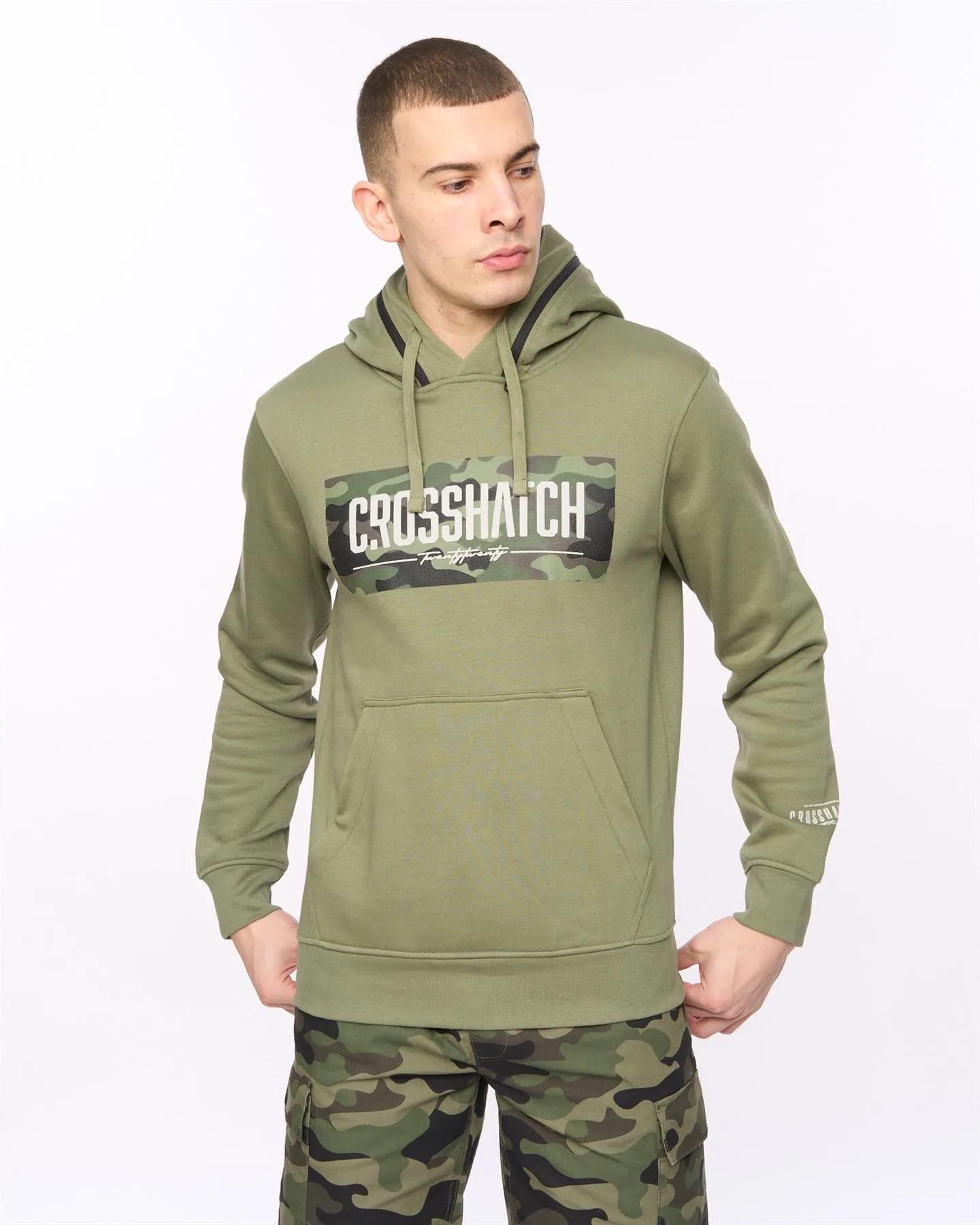Mens Camtort Hoodie Olive sold by Brand Corner product image thumbnail 4