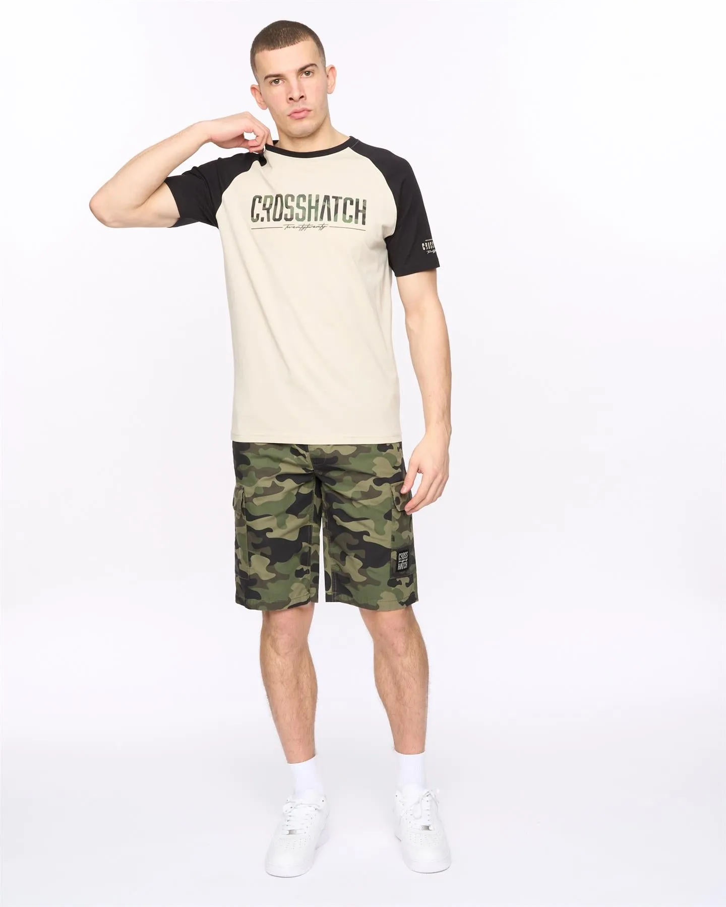 Mens Camtort T-Shirt Black/Stone sold by Brand Corner product image thumbnail 3