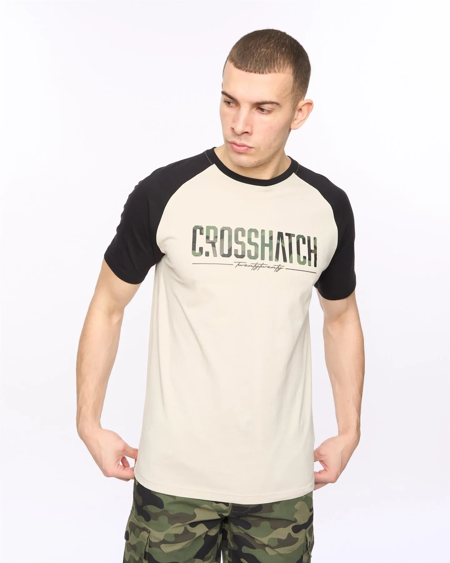 Mens Camtort T-Shirt Black/Stone sold by Brand Corner product image thumbnail 2