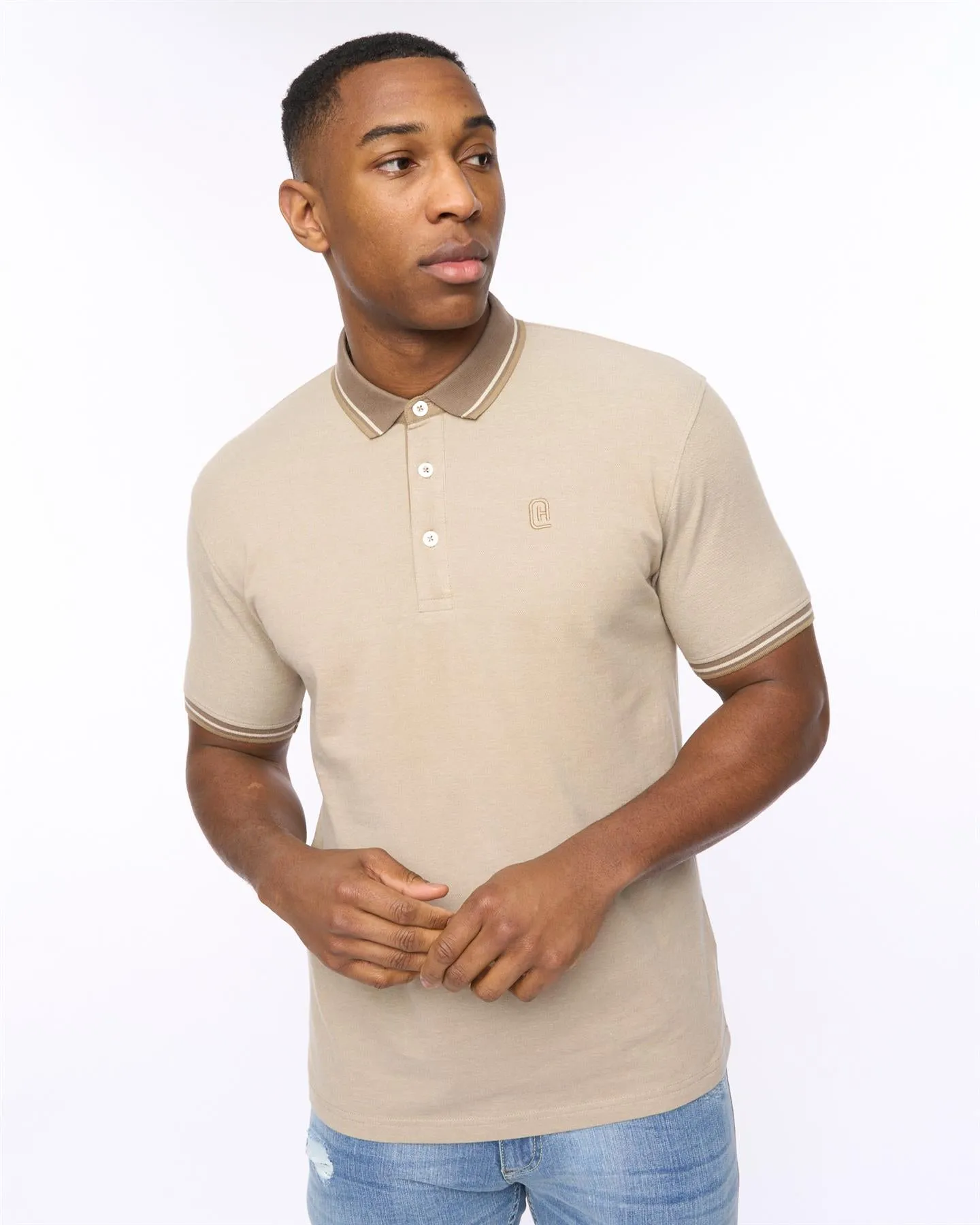 Mens Shellworth Polo Stone sold by Brand Corner