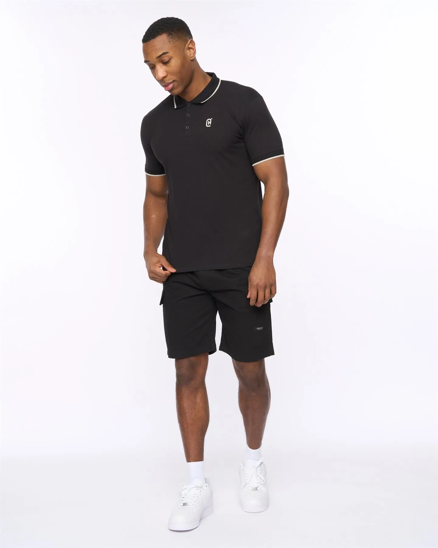 Mens Utilate Polo Black sold by Brand Corner product image thumbnail 3