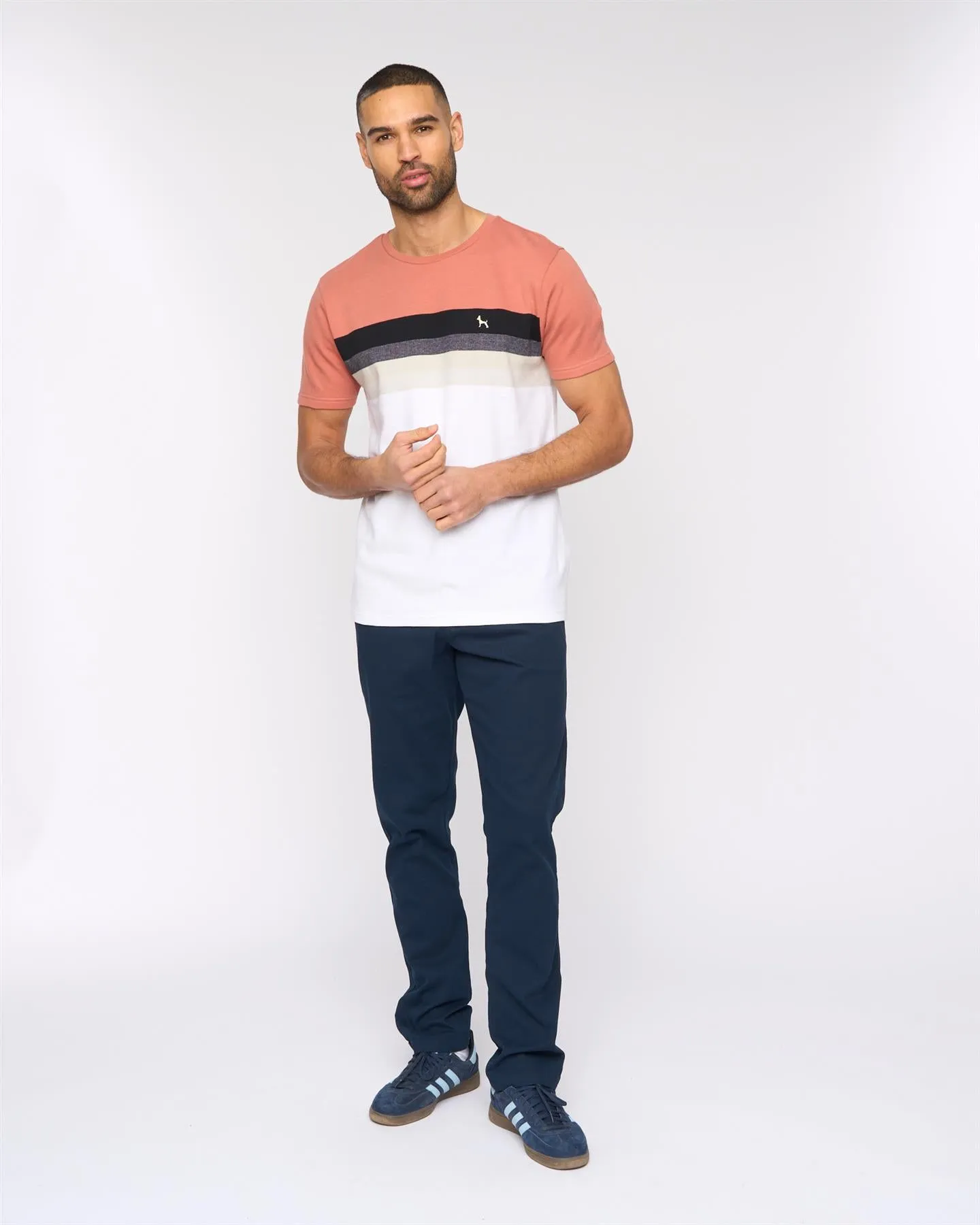 Mens Kemble T-Shirt Pink/Black sold by Brand Corner product image thumbnail 3