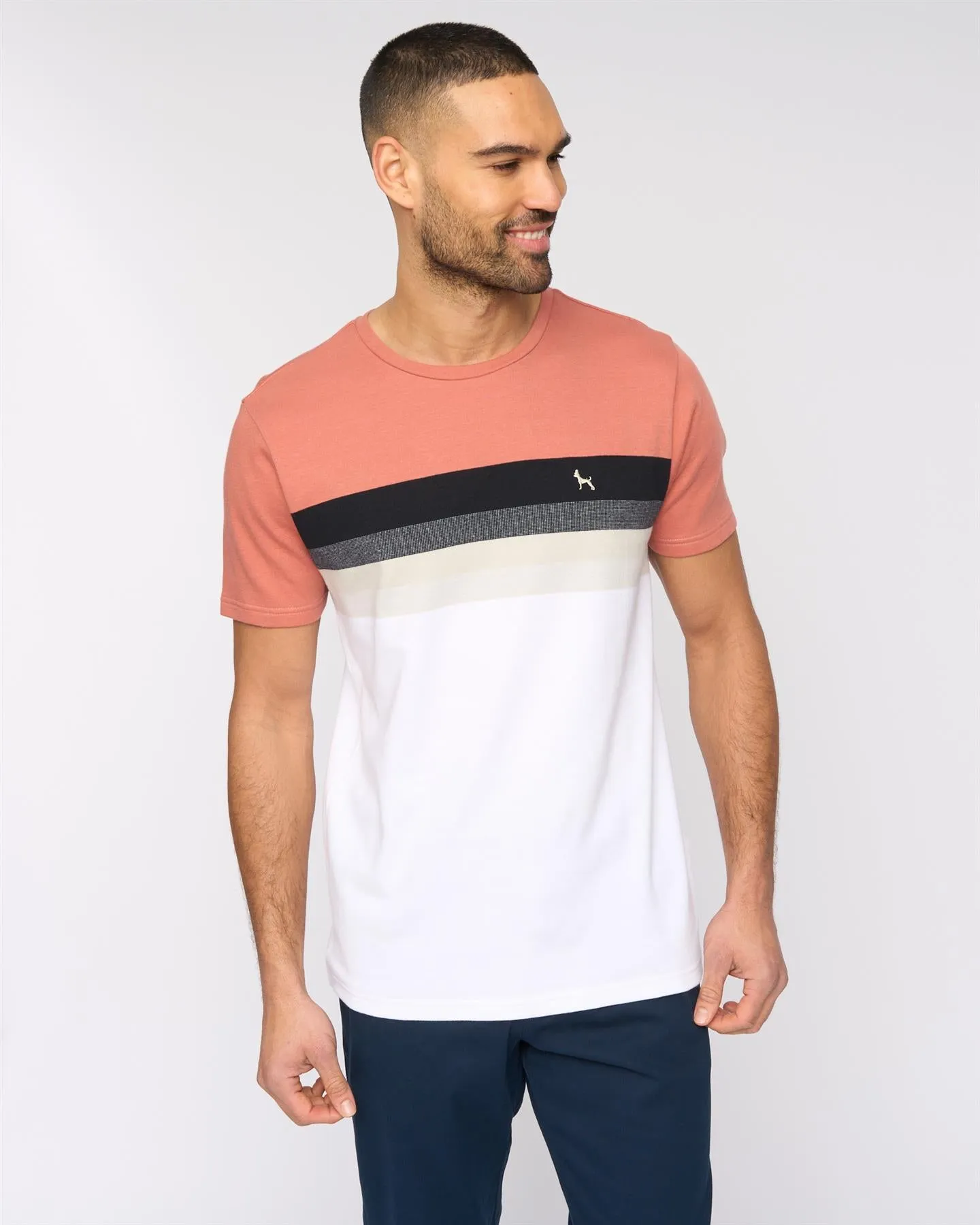 Mens Kemble T-Shirt Pink/Black sold by Brand Corner product image thumbnail 2