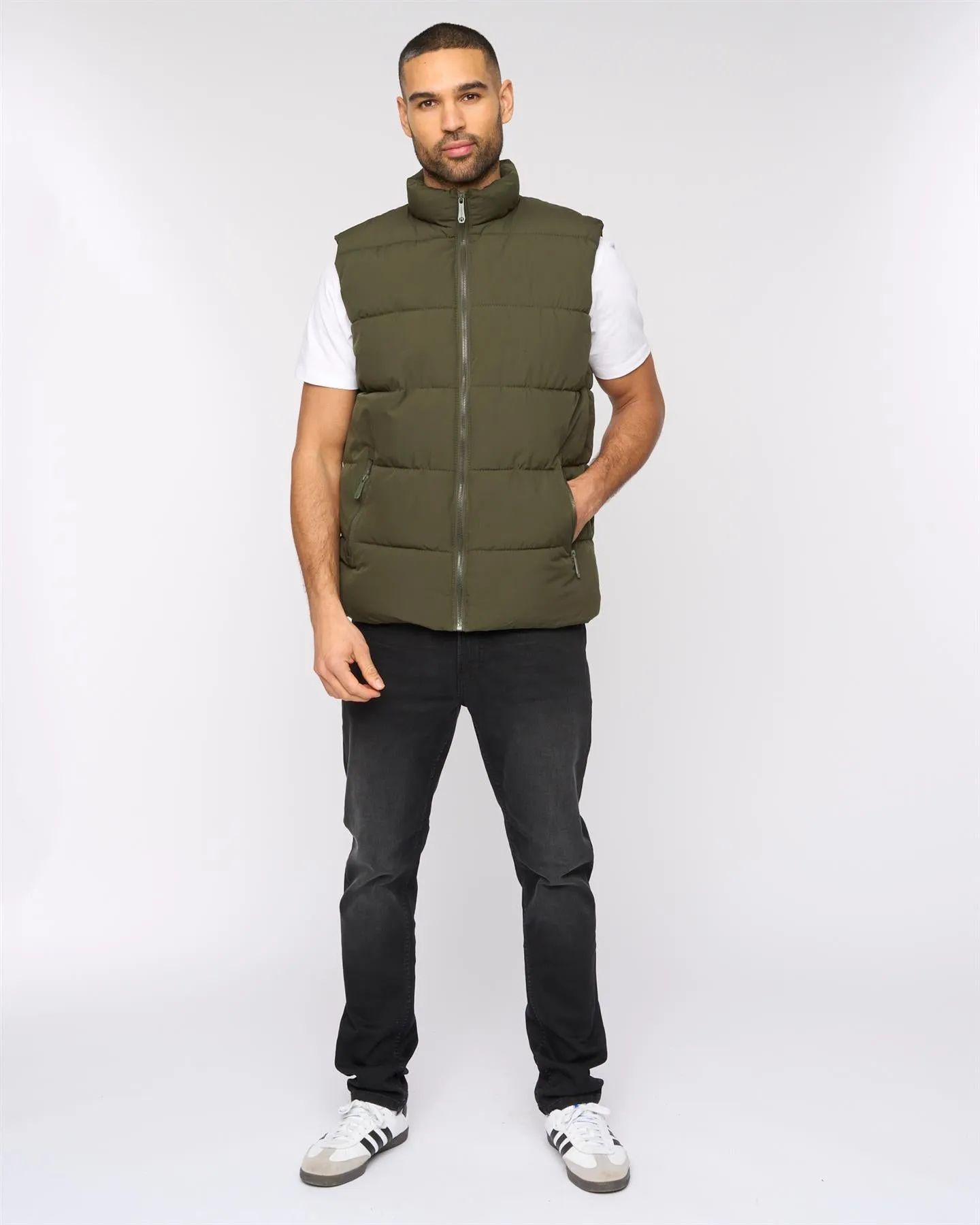 Mens Stanten Puffer Gilet Olive sold by Brand Corner product image thumbnail 2