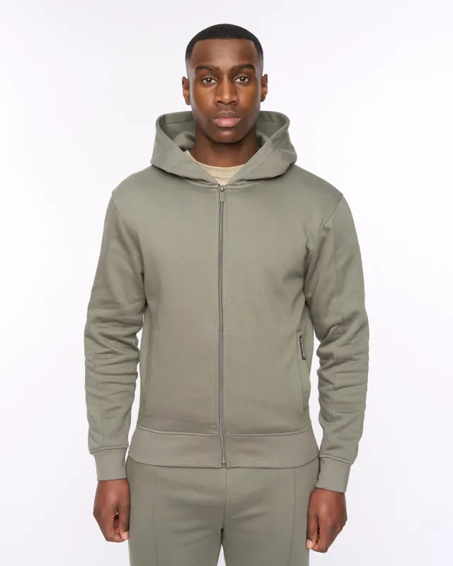 Mens Chemtars Zip Thru Hoodie Green Slate sold by Brand Corner