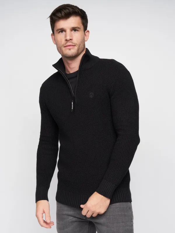 Firegards 1/4 Zip Knit Black sold by Brand Corner