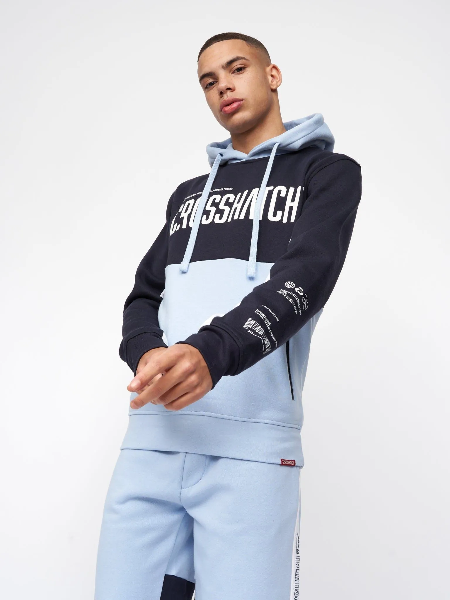 Mens Compounds Hoodie Navy/Light Blue sold by Brand Corner product image thumbnail 3