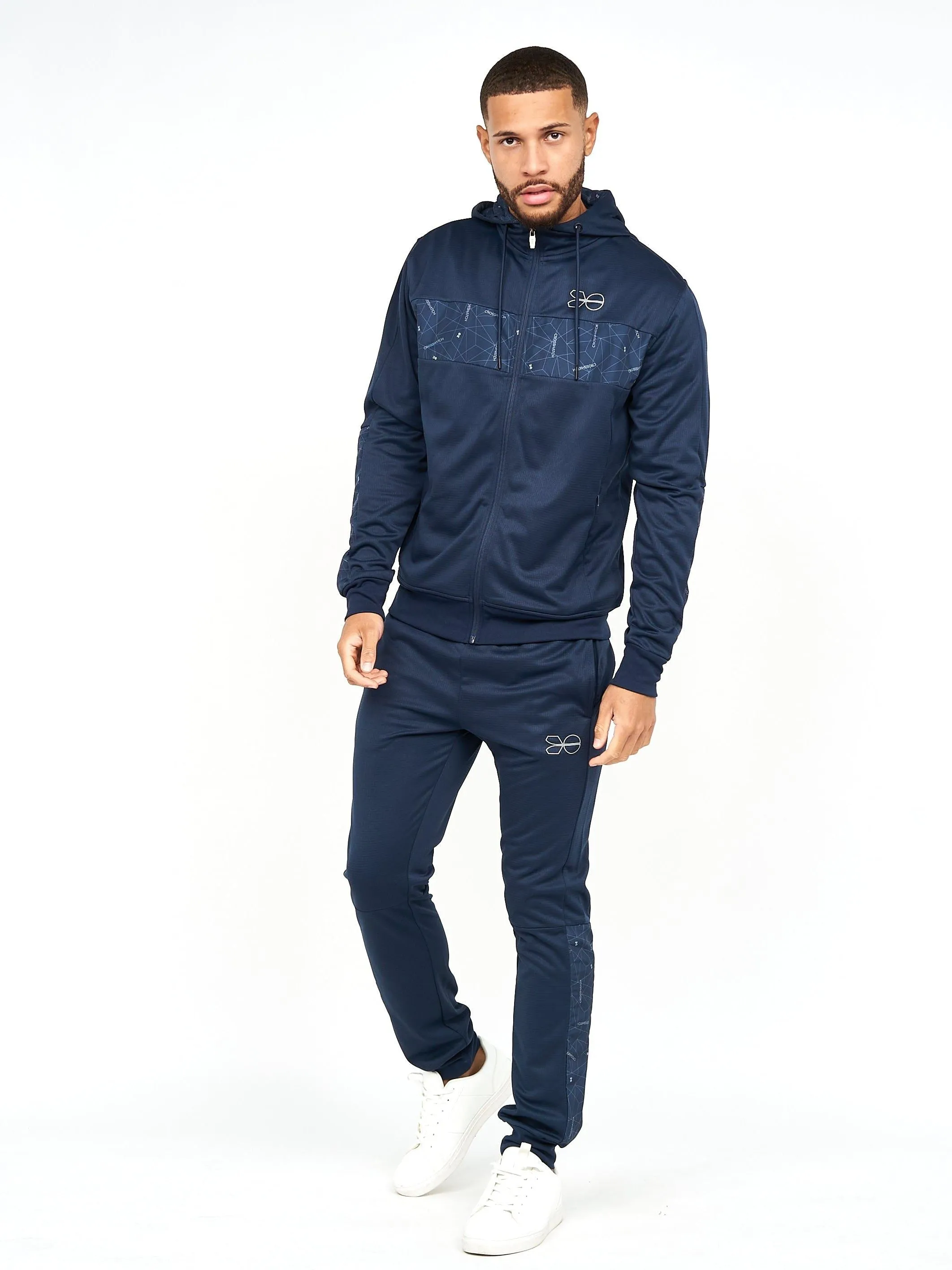 Mens Pyramid Zip Thru Tracktop Navy sold by Brand Corner