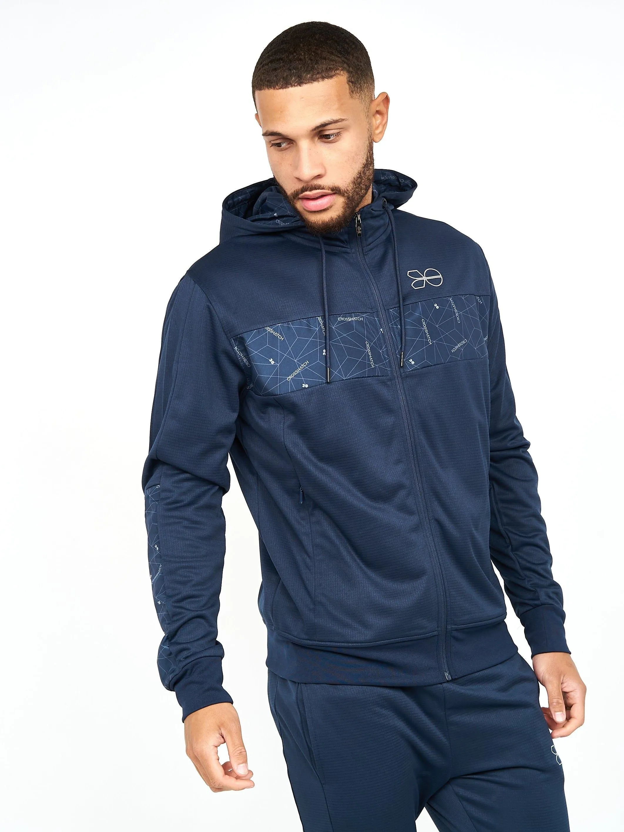 Mens Pyramid Zip Thru Tracktop Navy sold by Brand Corner product image thumbnail 2