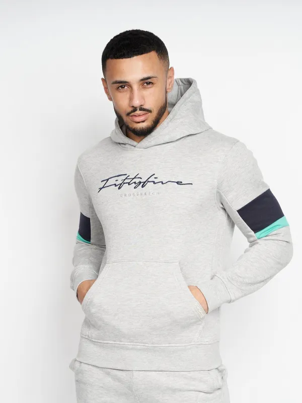 Mens Blastout Hoodie Grey Marl sold by Brand Corner