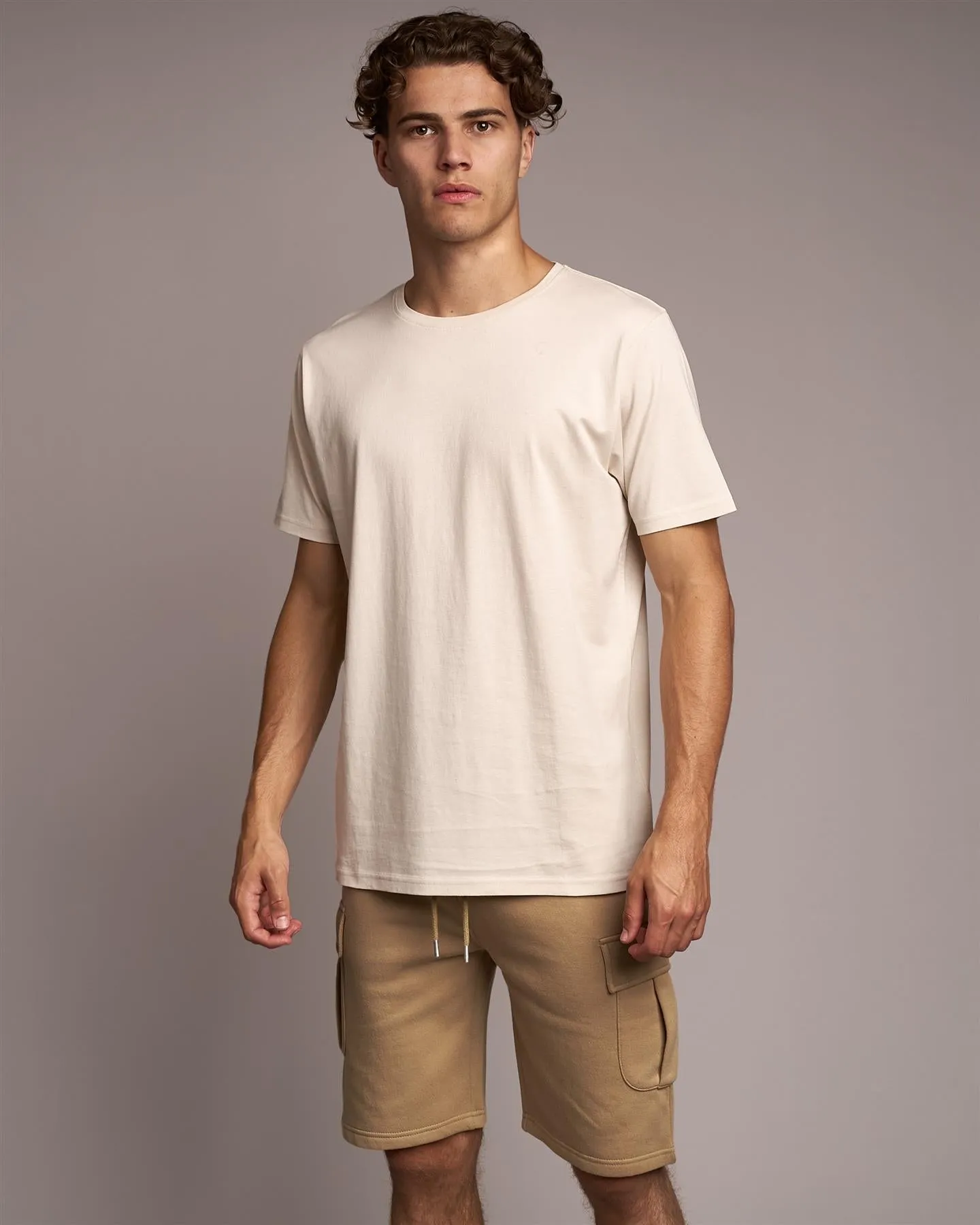 Mens Fanshaw T-Shirt Light Stone sold by Brand Corner