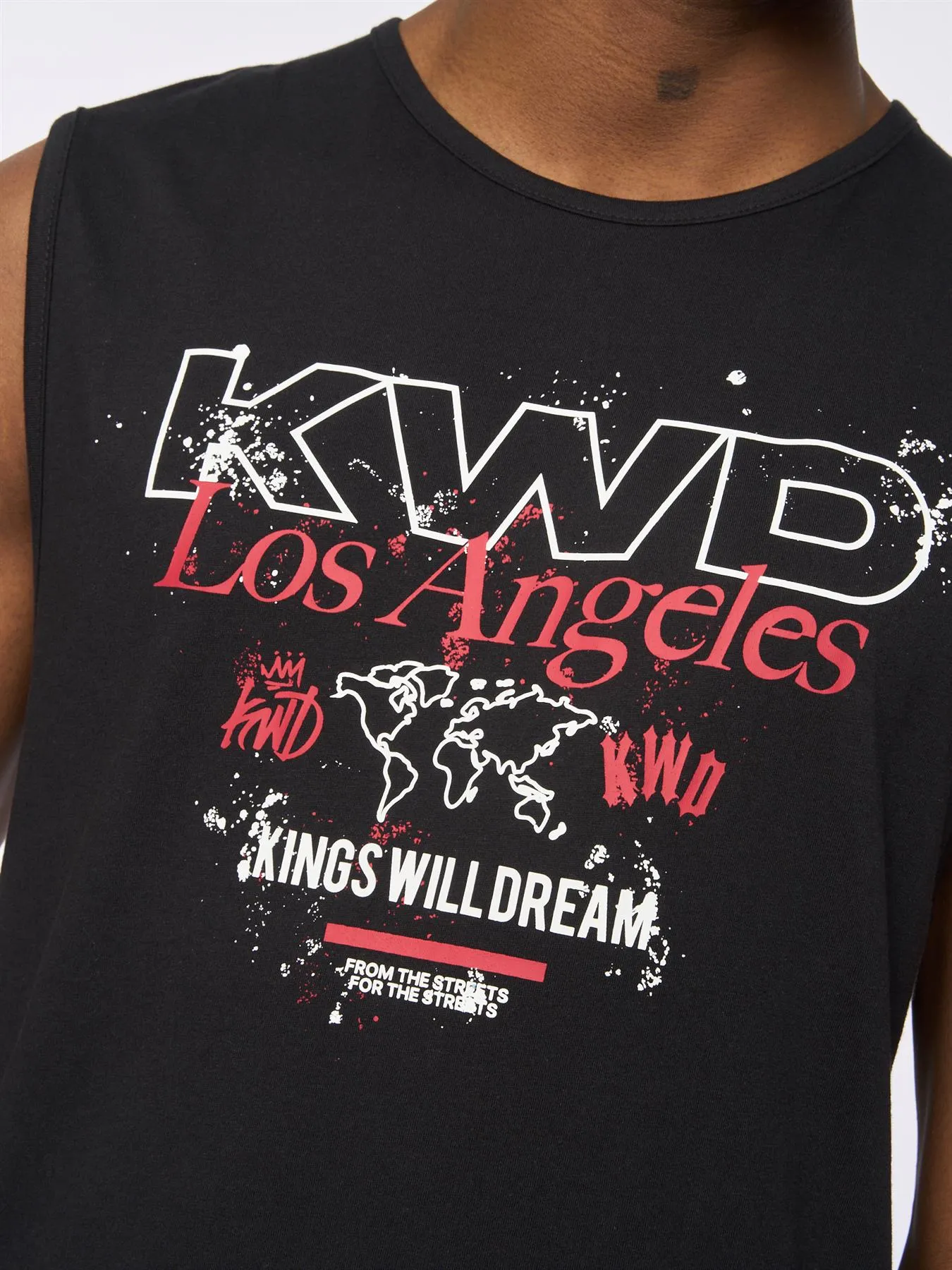 Mens Mapped Tank Top Black sold by Brand Corner product image thumbnail 4