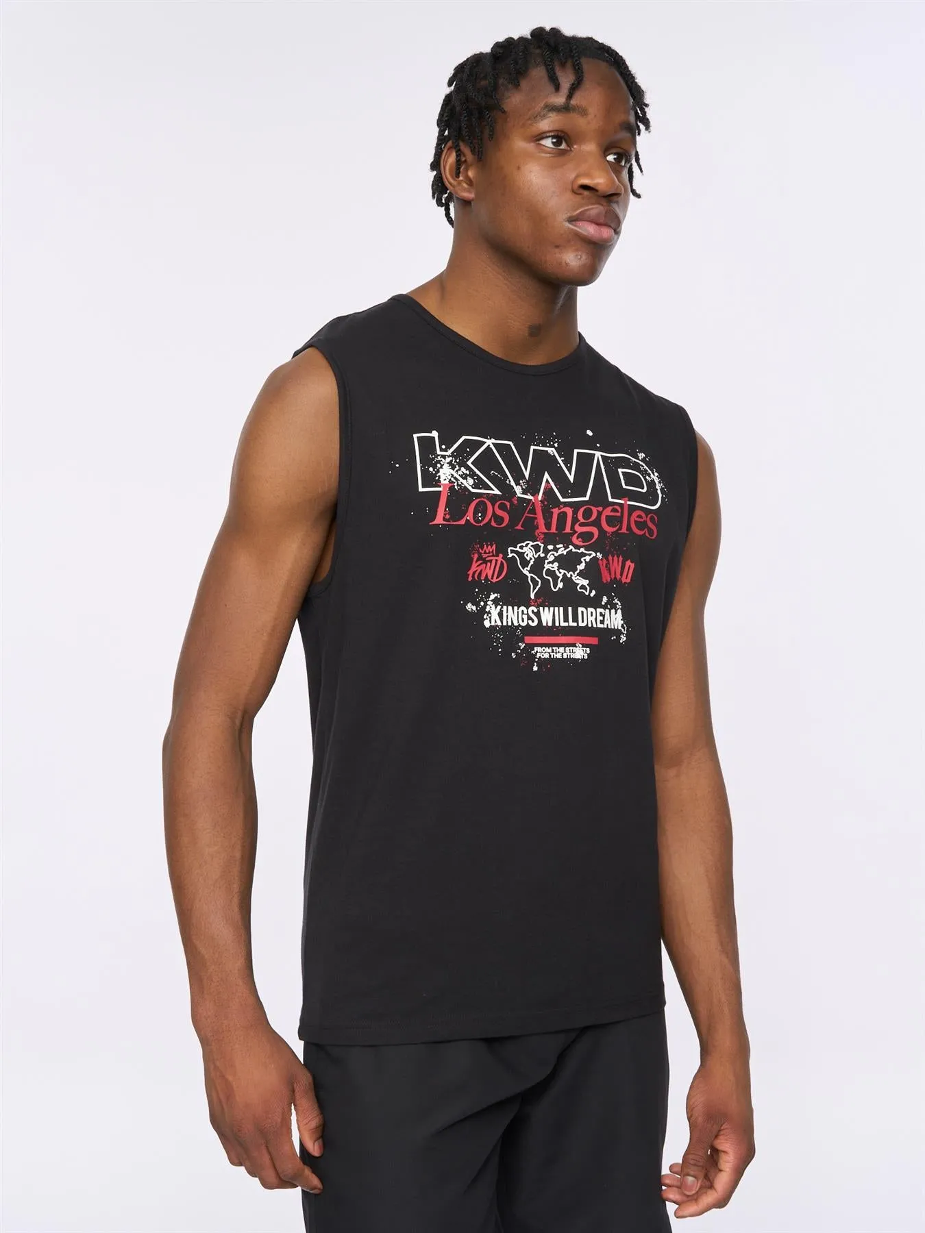 Mens Mapped Tank Top Black sold by Brand Corner product image thumbnail 5