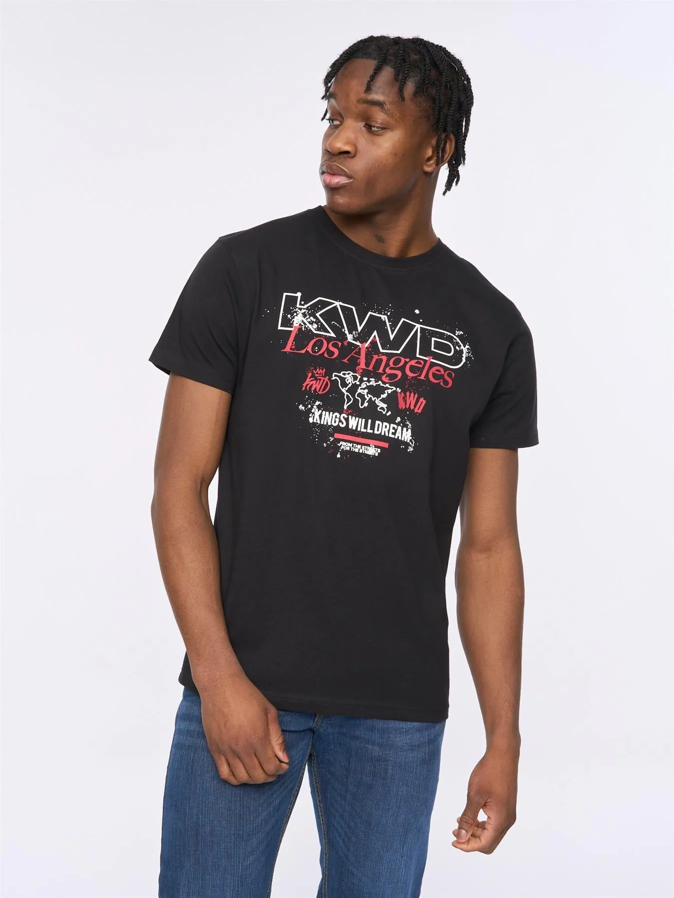 Mens Mapped T-Shirt Black sold by Brand Corner product image thumbnail 2