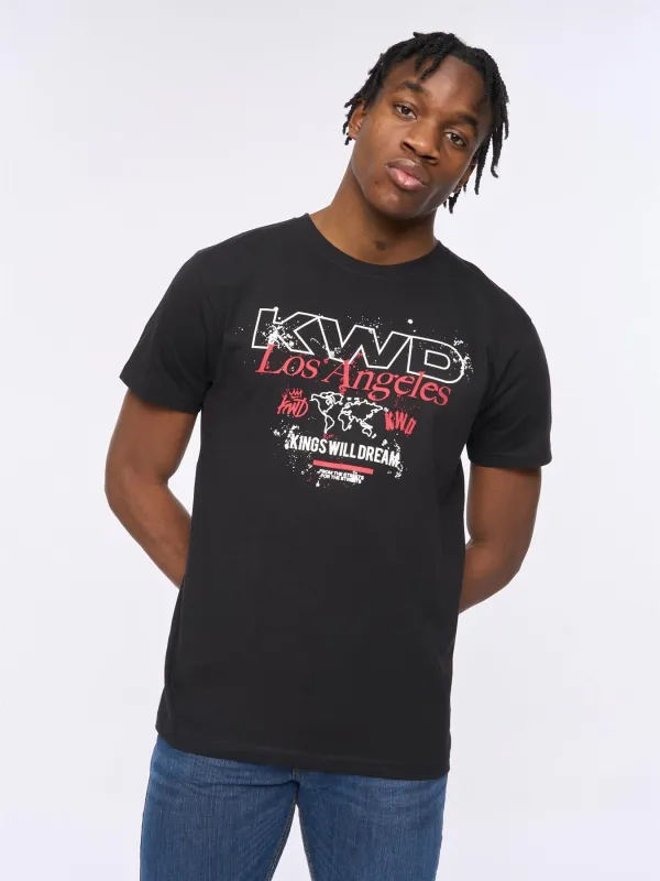 Mens Mapped T-Shirt Black sold by Brand Corner