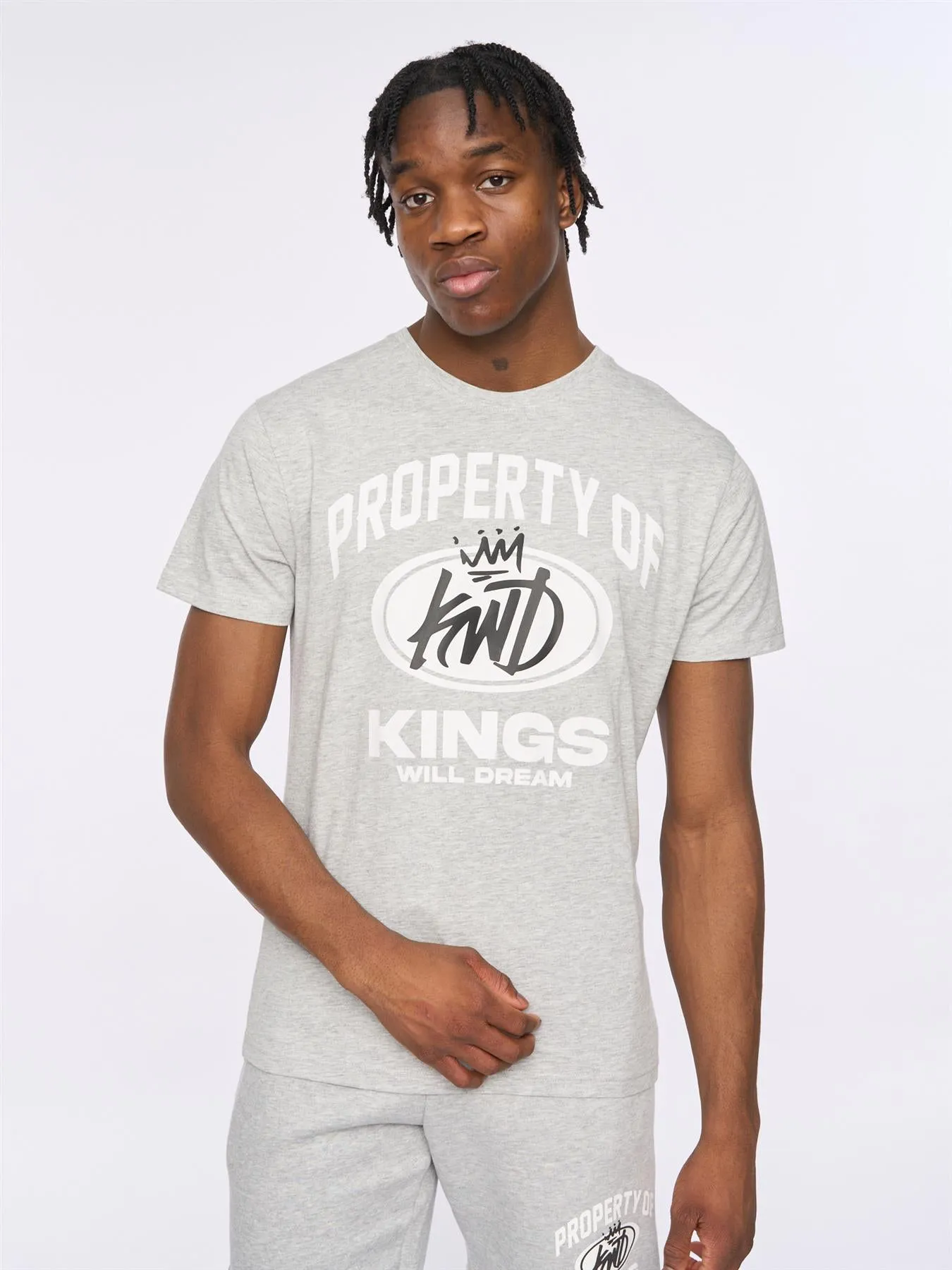 Mens Prop T-Shirt Grey Marl sold by Brand Corner