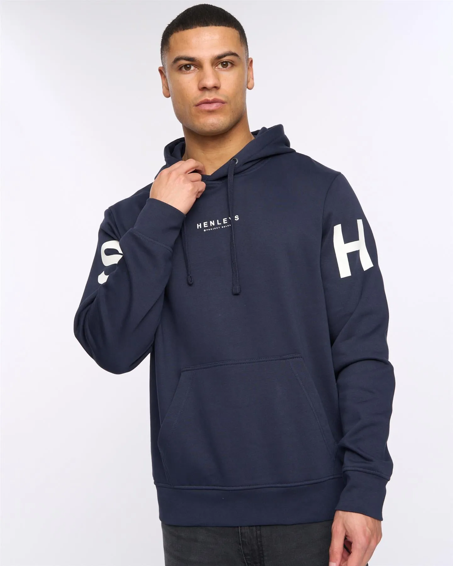 Mens Hensleeve Hoodie Navy sold by Brand Corner product image thumbnail 2