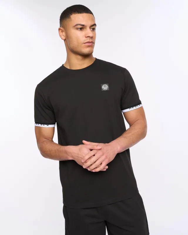 Mens Henjaque T-Shirt/Shorts Set Black sold by Brand Corner