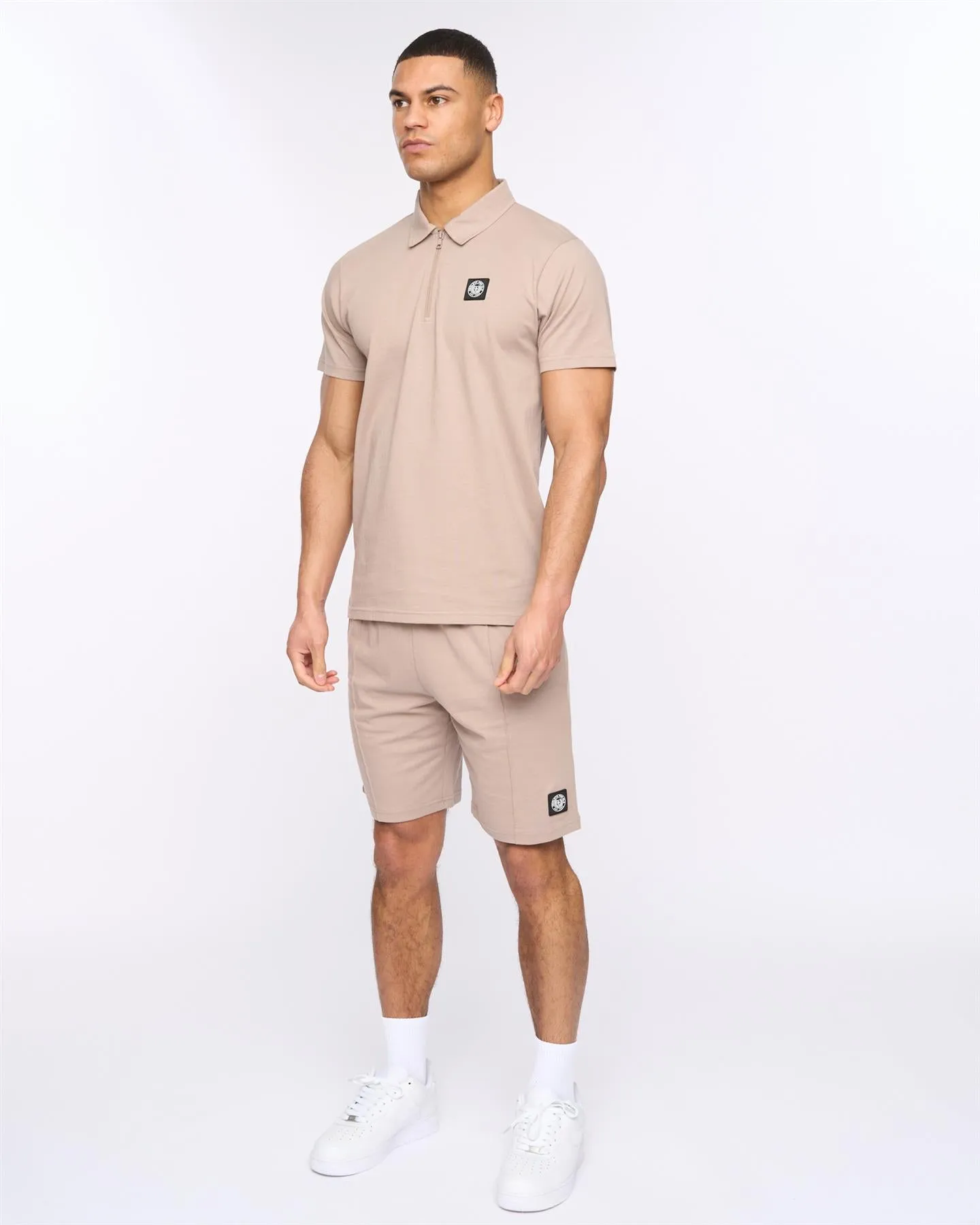 Mens Henychill Polo/Shorts Set Taupe sold by Brand Corner