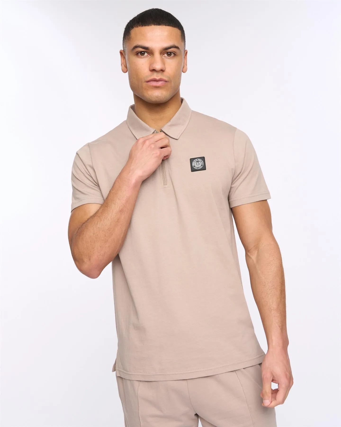 Mens Henychill Polo/Shorts Set Taupe sold by Brand Corner product image thumbnail 3