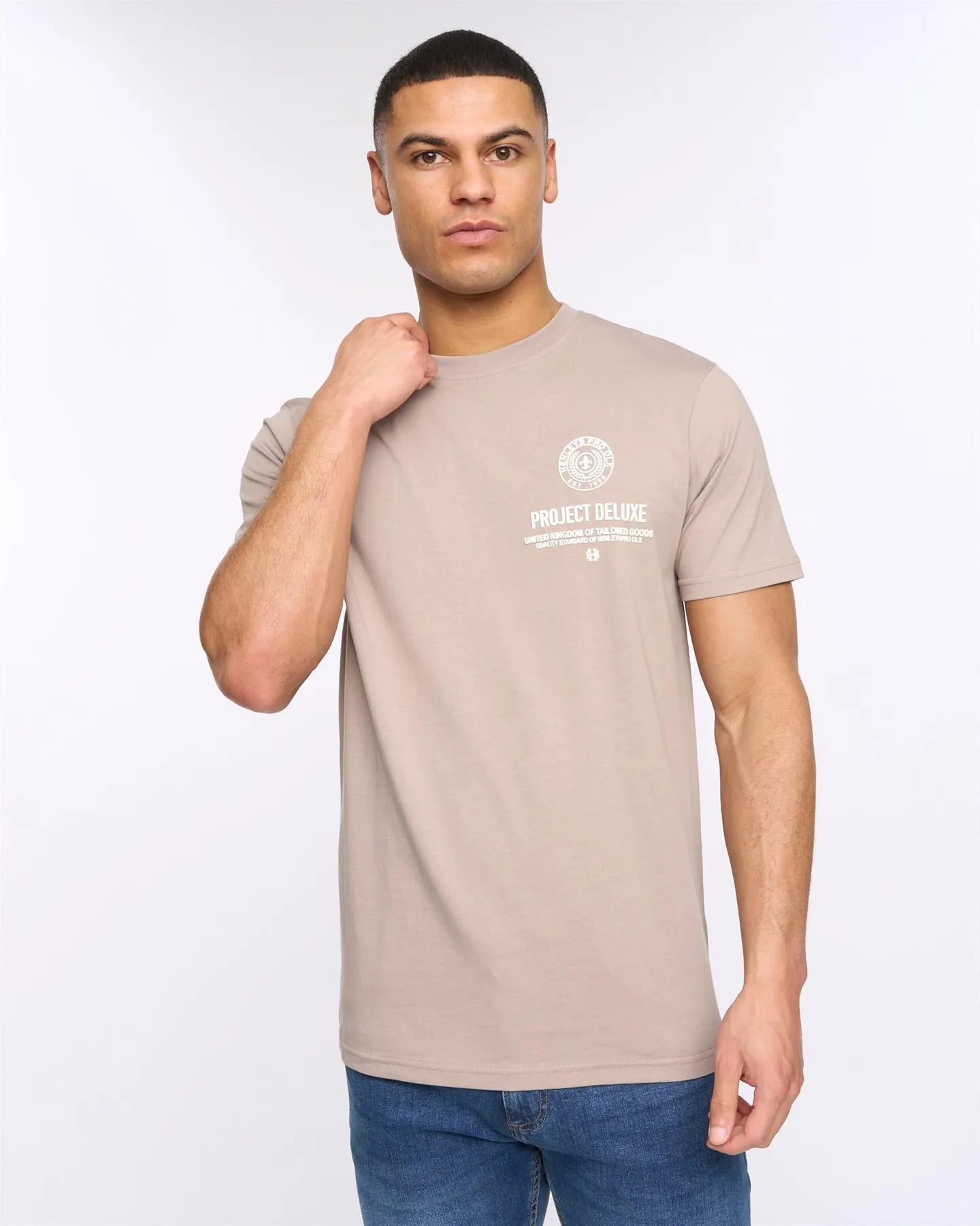 Mens Henstamp T-Shirt Taupe sold by Brand Corner product image thumbnail 2