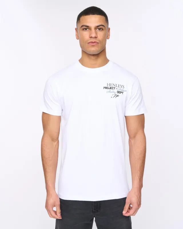 Mens Hentitled T-Shirt Optic White sold by Brand Corner