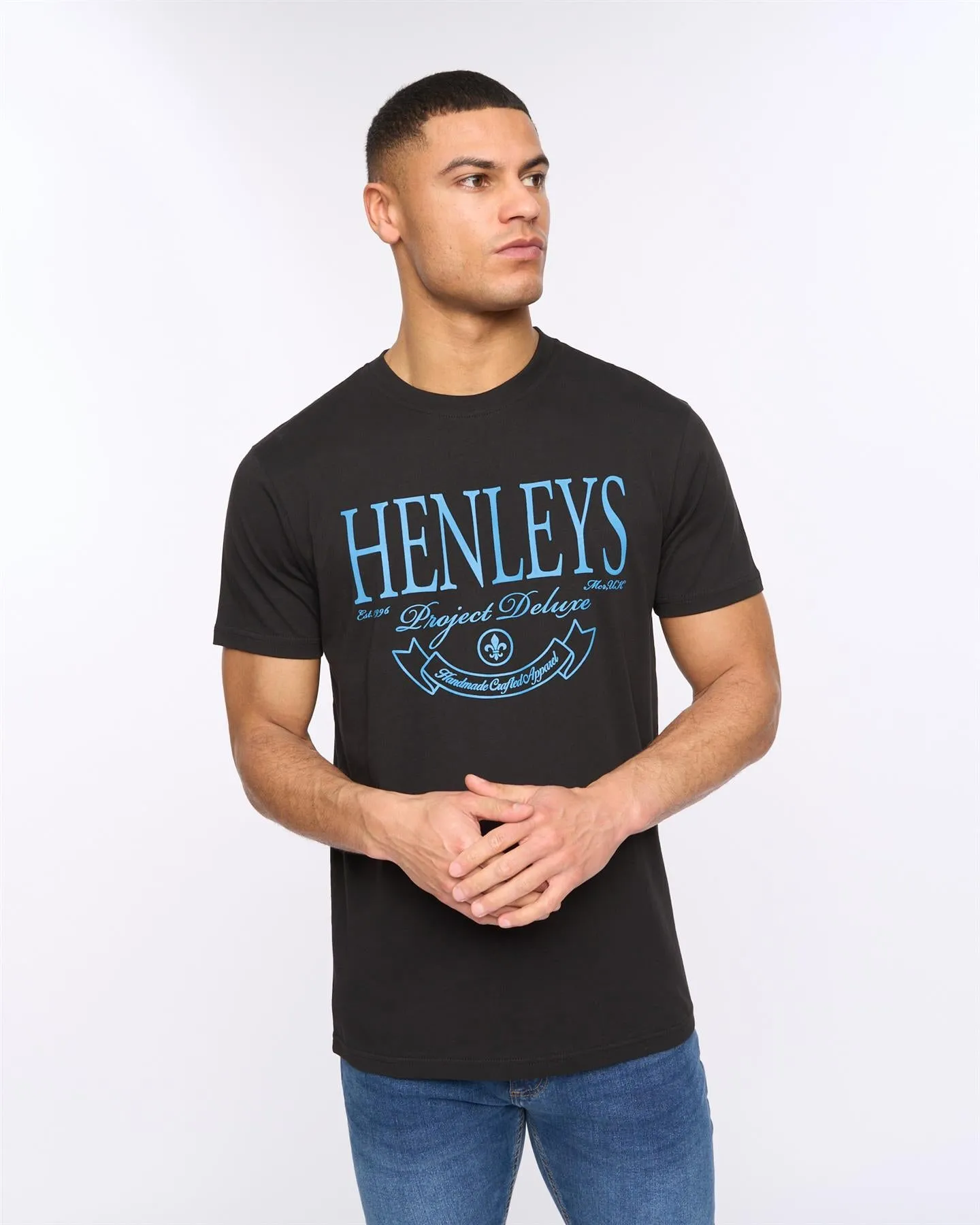 Mens Henbank T-Shirt Black sold by Brand Corner product image thumbnail 2