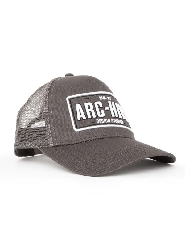 Mens Pitstop Trucker Cap Grey sold by Brand Corner