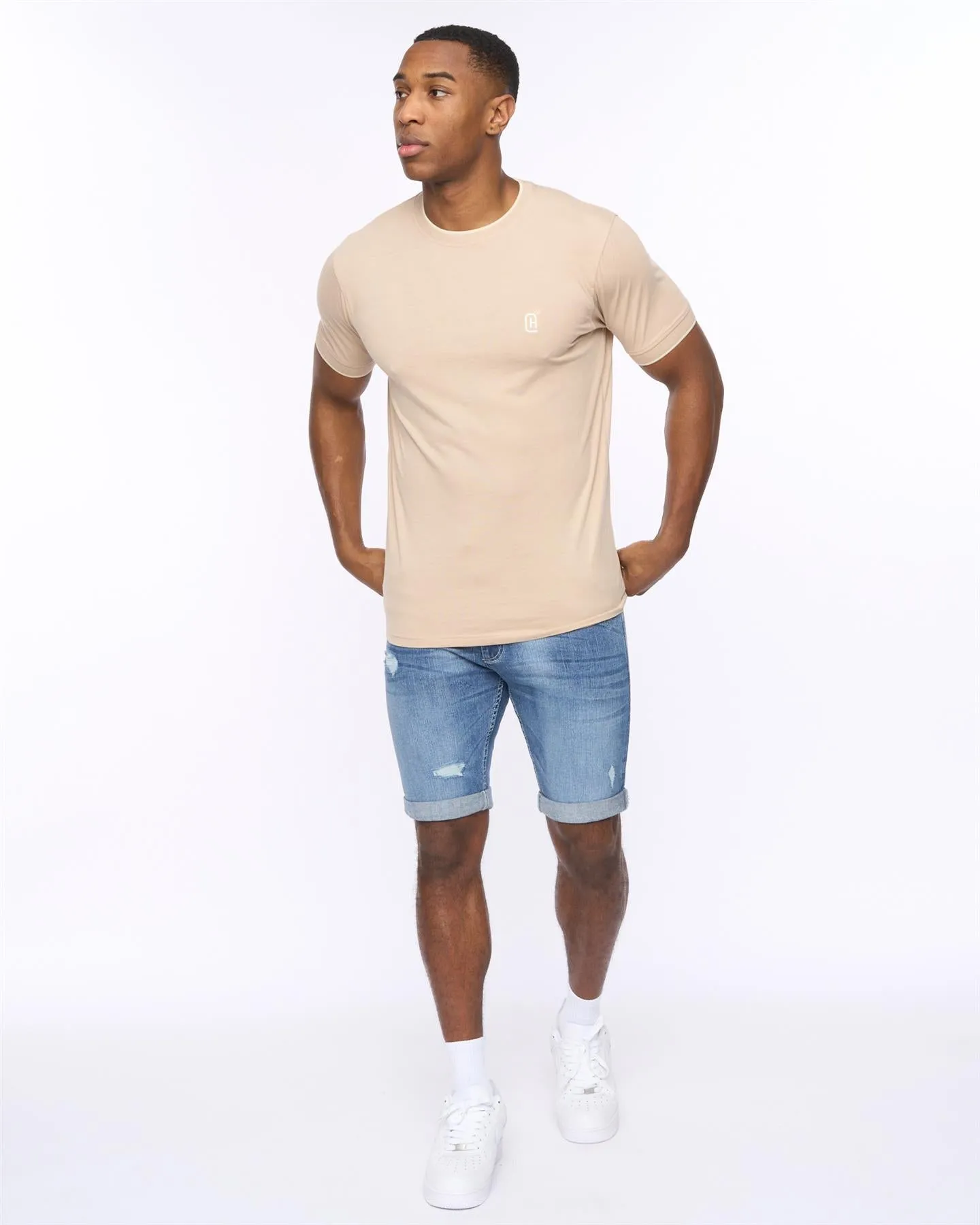 Mens Einstip T-Shirt Stone Marl sold by Brand Corner product image thumbnail 3