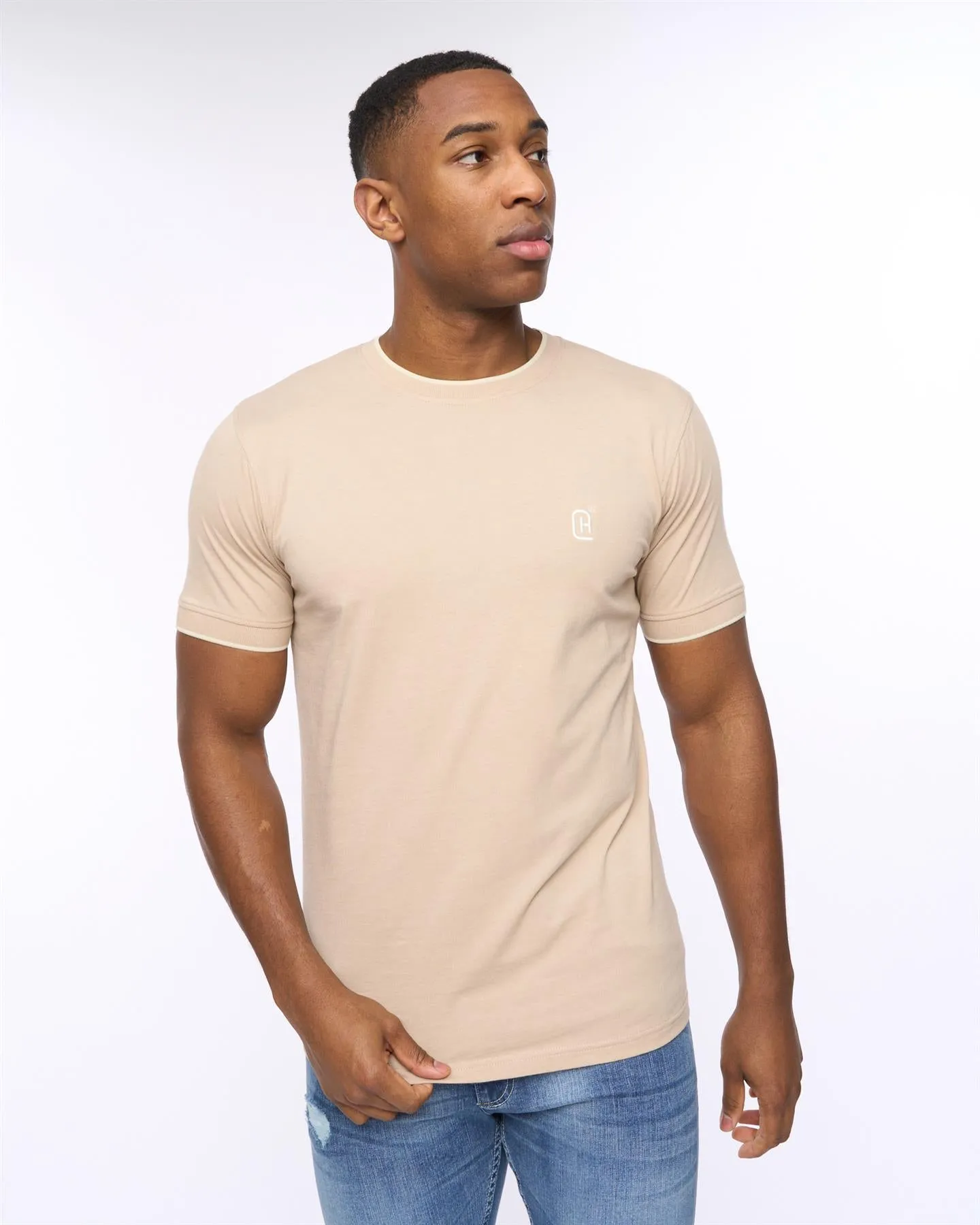 Mens Einstip T-Shirt Stone Marl sold by Brand Corner product image thumbnail 2