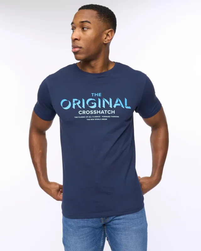 Mens Offaxis T-Shirt Navy sold by Brand Corner