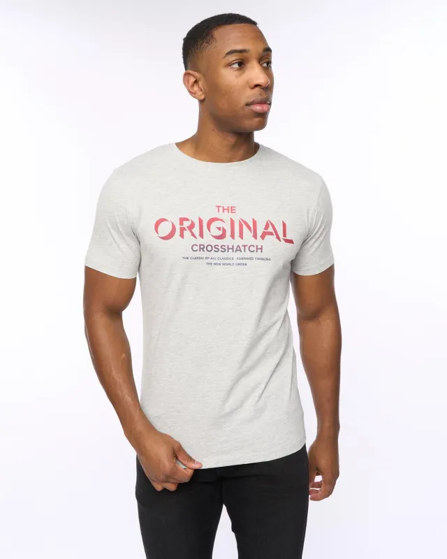 Mens Offaxis T-Shirt Grey Marl sold by Brand Corner