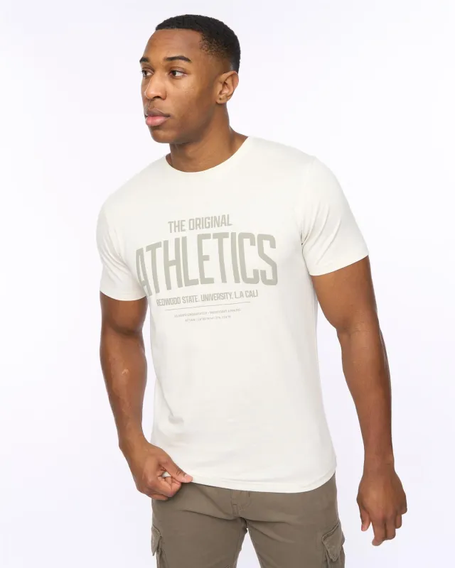 Mens Athwood T-Shirt Off White sold by Brand Corner
