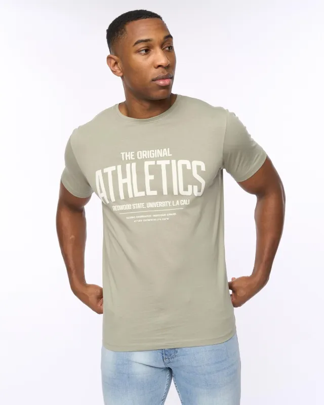Mens Athwood T-Shirt Sage sold by Brand Corner