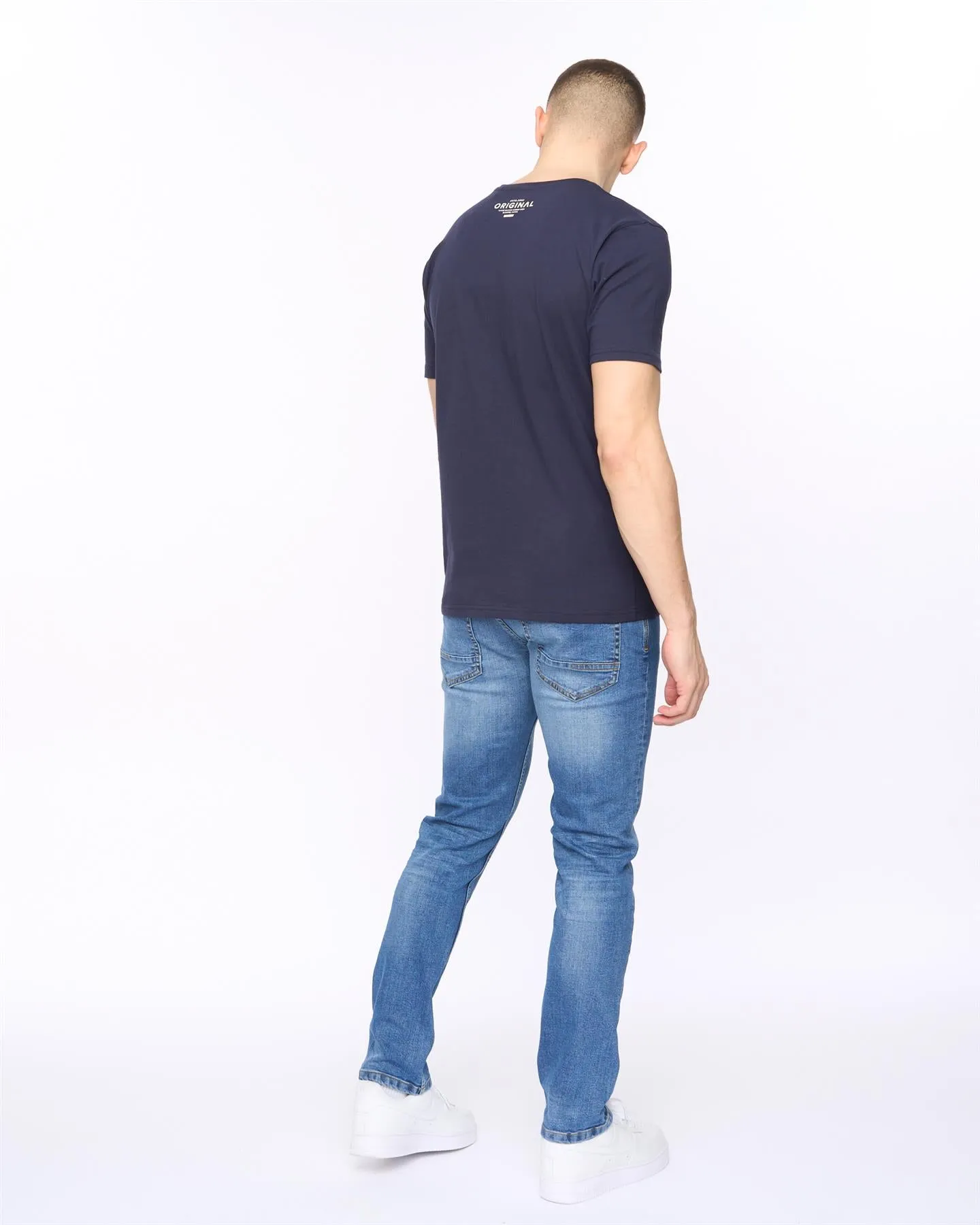 Mens Squarebox T-Shirt Navy sold by Brand Corner product image thumbnail 4