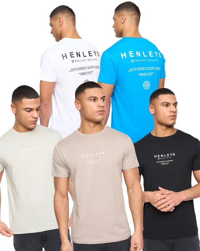 Mens Henstack T-Shirt 5pk Assorted sold by Brand Corner